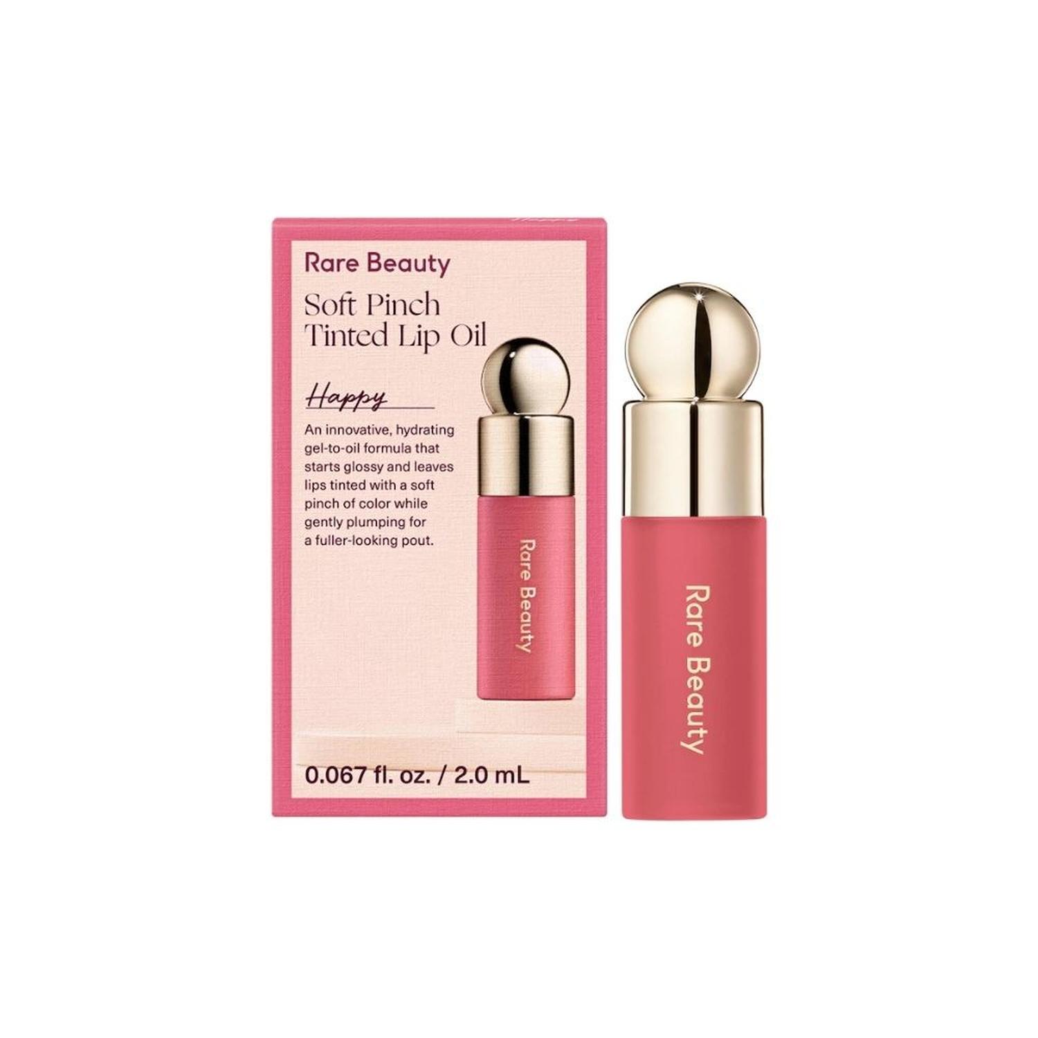 MINI ACEITE LABIAL CON COLOR RARE BEAUTY TINTED LIP OIL - HAPPY - 1
