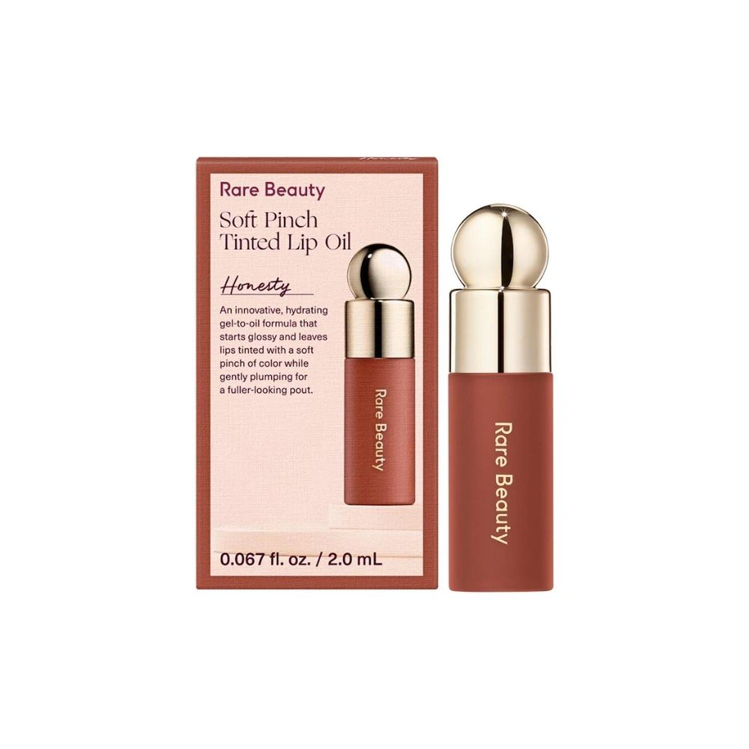 MINI ACEITE LABIAL CON COLOR RARE BEAUTY TINTED LIP OIL - HONESTY - 1