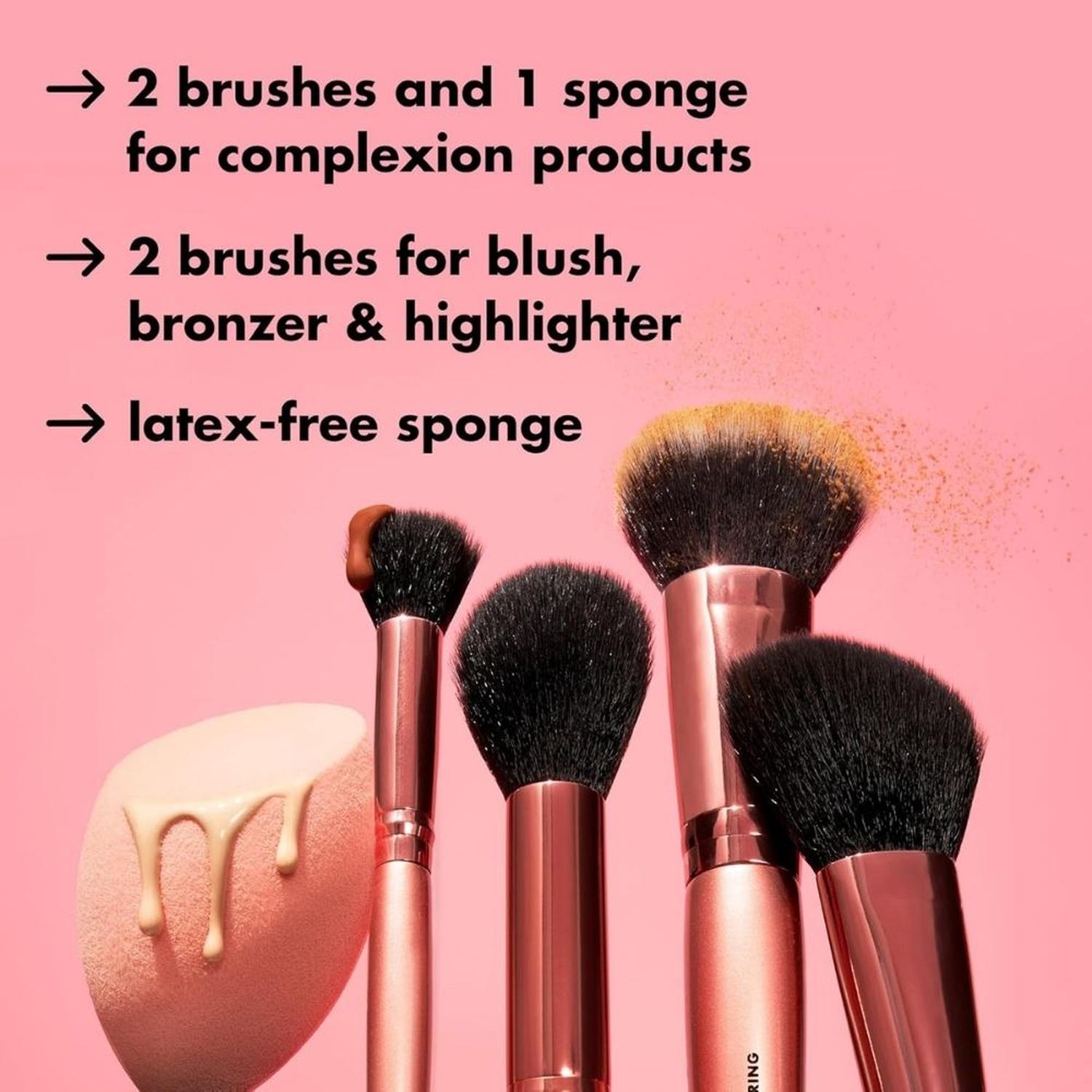 SET DE BROCHAS Y ESPONJAS E.L.F. COMPLEXION ESSENTIALS - 2