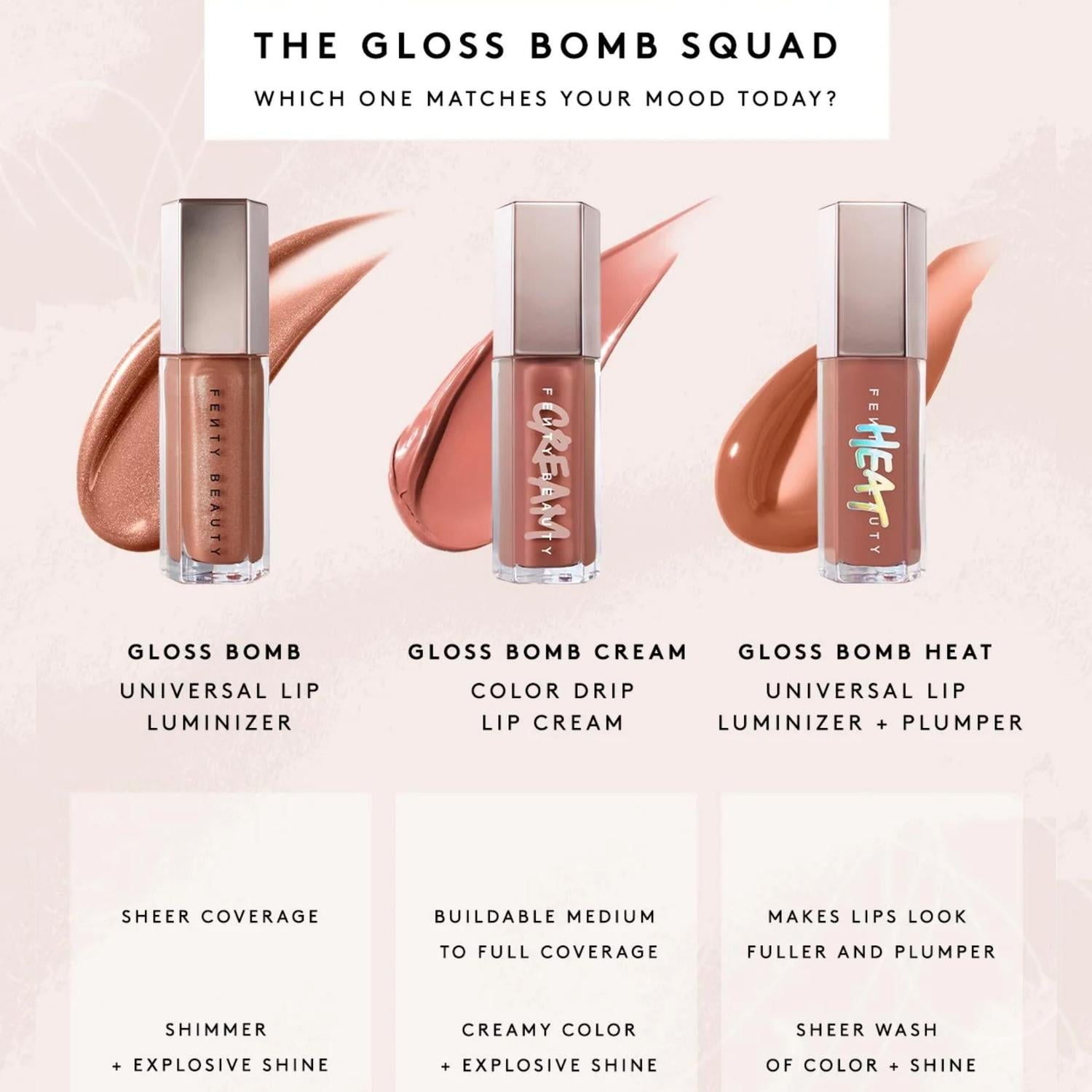 LABIAL LUMINIZADOR GLOSS BOMB FENTY BEAUTY - RIRI - FULL SIZE 9ML - 3