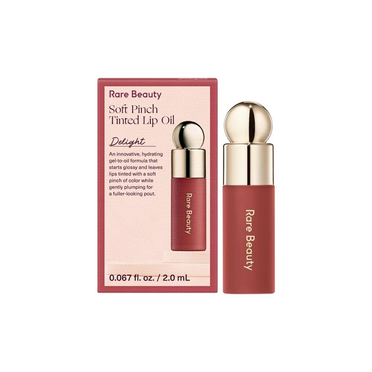 MINI ACEITE LABIAL CON COLOR RARE BEAUTY TINTED LIP OIL - DELIGHT - 1