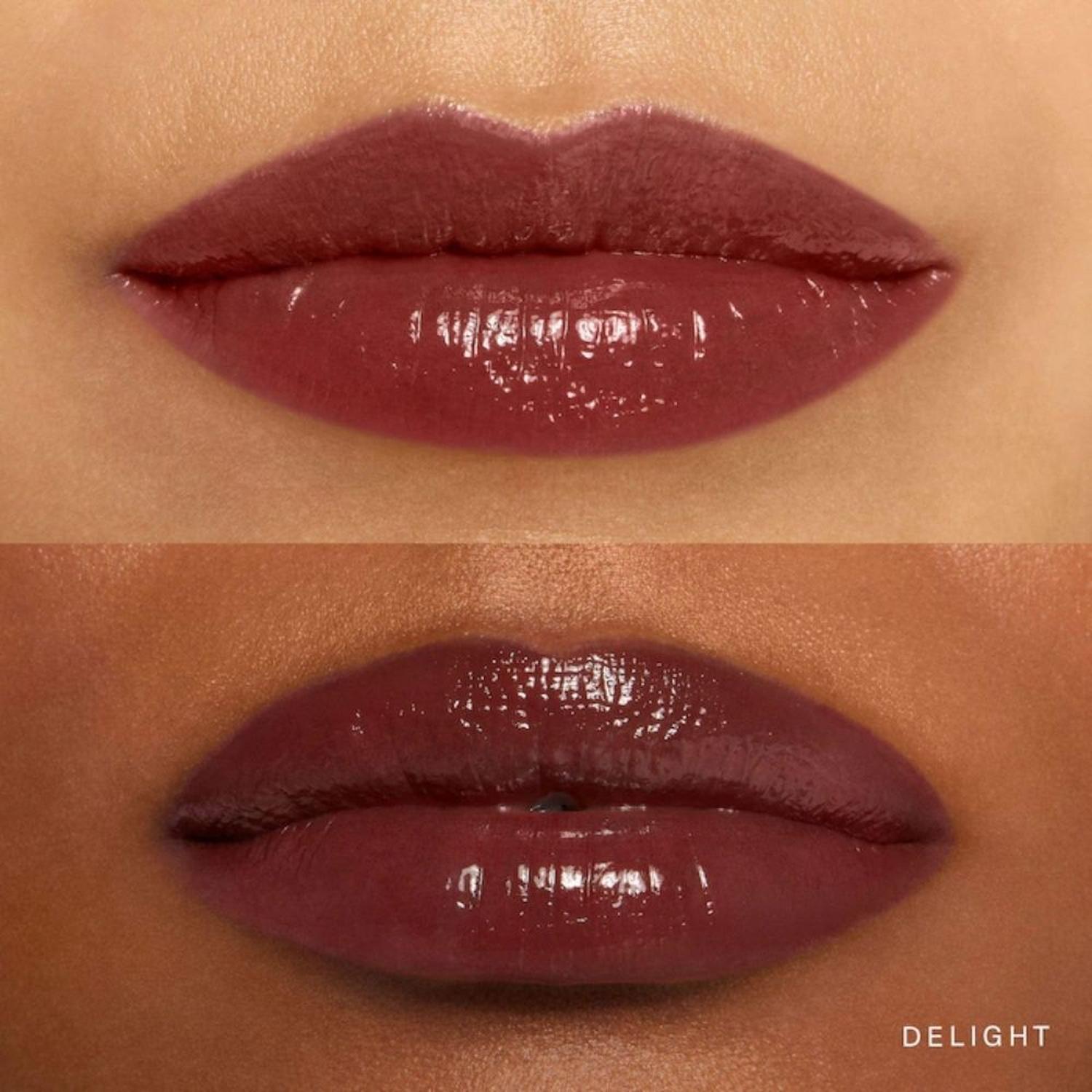 MINI ACEITE LABIAL CON COLOR RARE BEAUTY TINTED LIP OIL - DELIGHT - 2