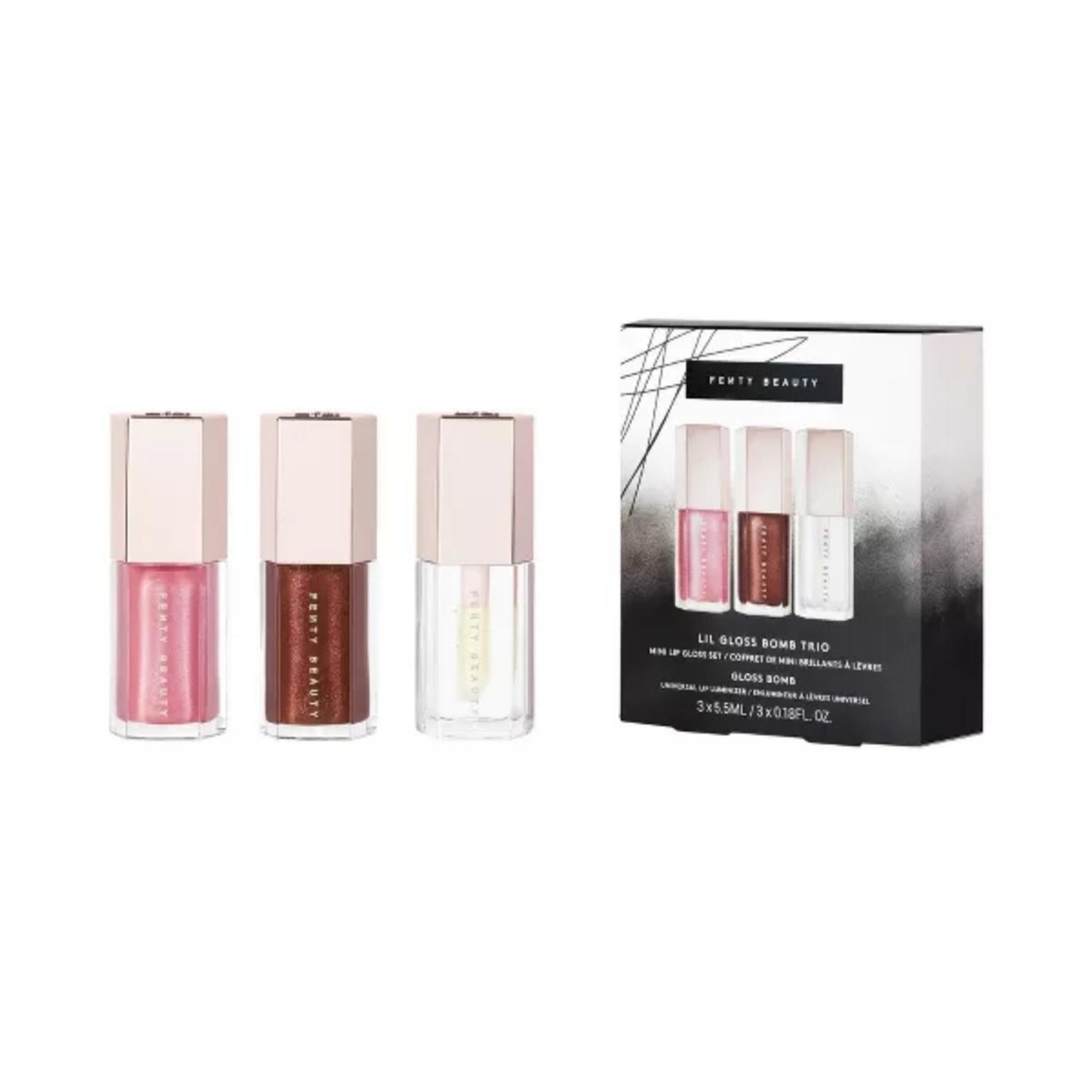TRIO MINI LABIAL GLOSS BOMB LIP LUMINIZER DE FENTY BEAUTY BY RIHANNA - 0.18 FL OZ/3 PIEZAS - 2