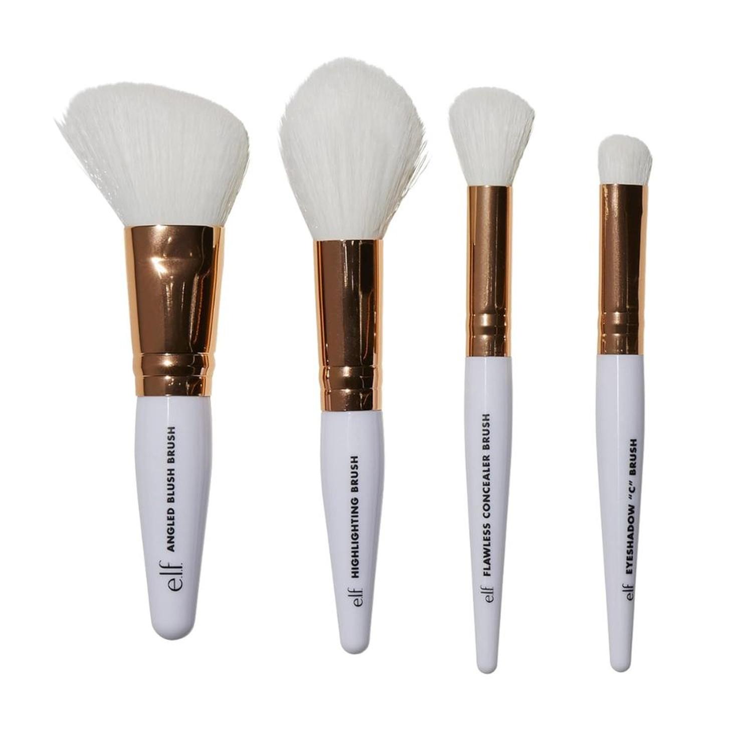 SET BROCHAS PARA MAQUILLAR E.L.F. TRAVEL BRUSH KIT - 4 PIEZAS - 1