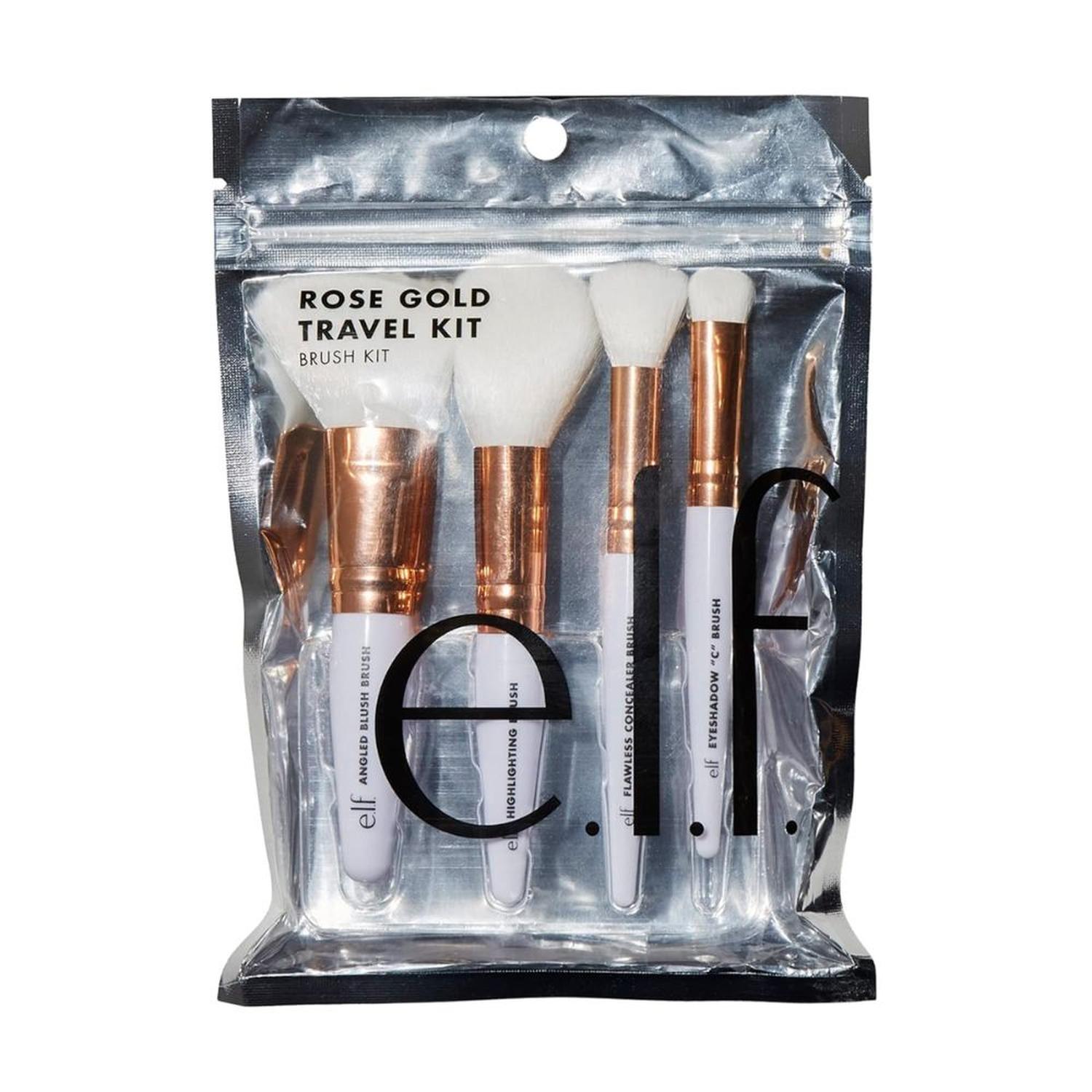 SET BROCHAS PARA MAQUILLAR E.L.F. TRAVEL BRUSH KIT - 4 PIEZAS - 2