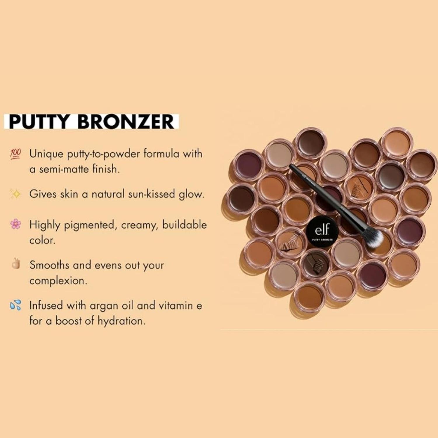 CREMA BRONCEADORA E.L.F. PUTTY BRONZER - BRONZED BELLE - 5