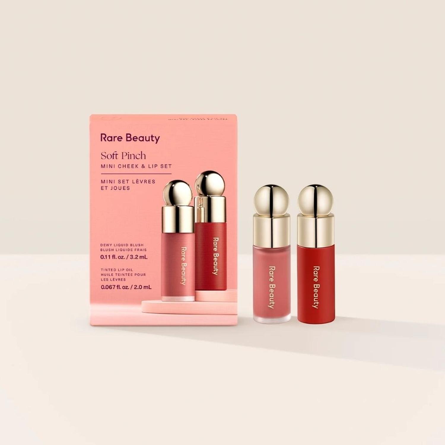 SET MINI RARE BEAUTY RUBOR WORTH Y LIP OIL BELOVED - 1
