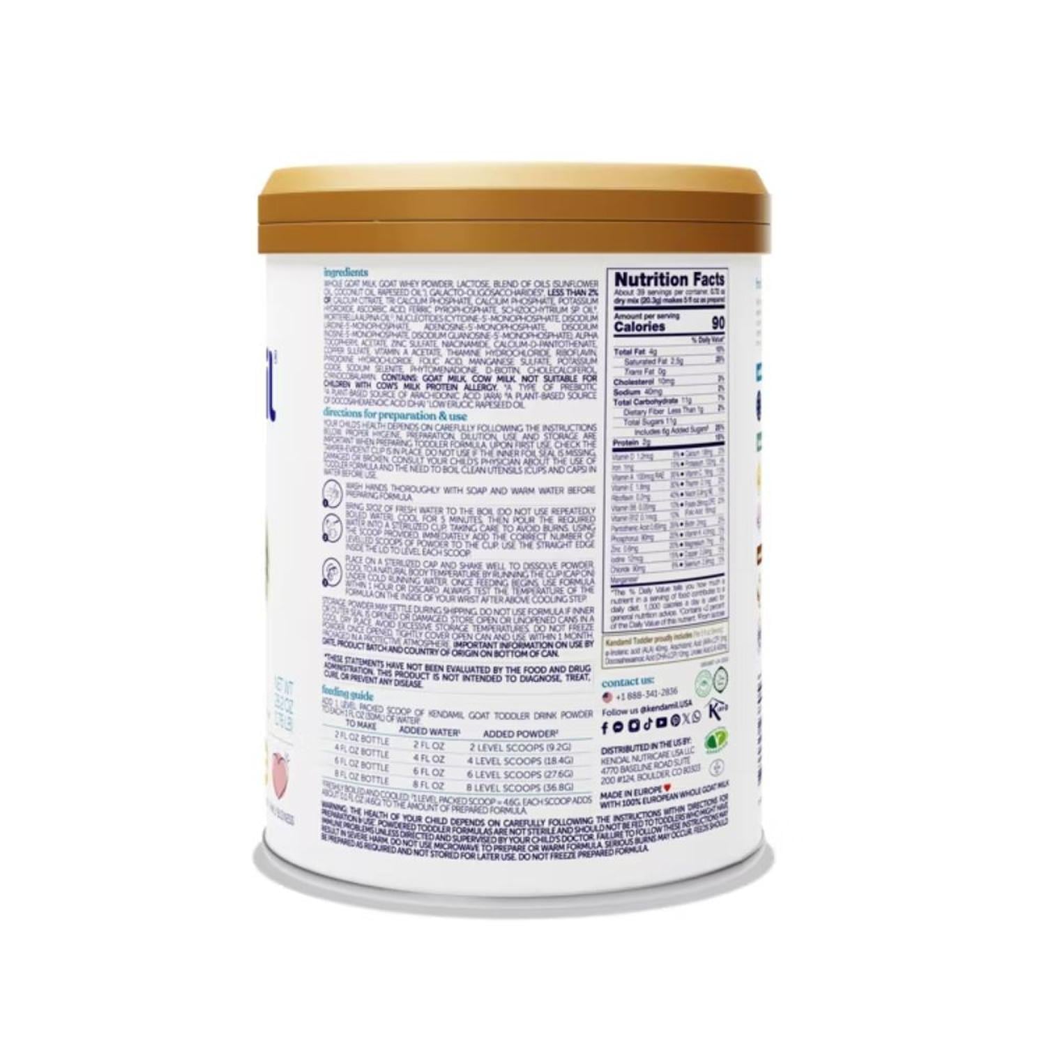 FÓRMULA EN POLVO KENDAMIL CON LECHE DE CABRA - 829 G - 3