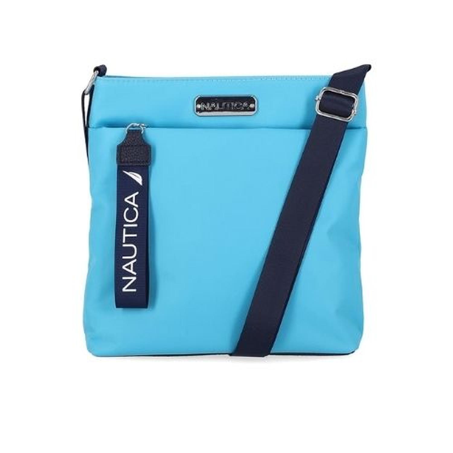 CARTERA CROSSBODY NAUTICA DIVER NYLON - CELESTE - 3