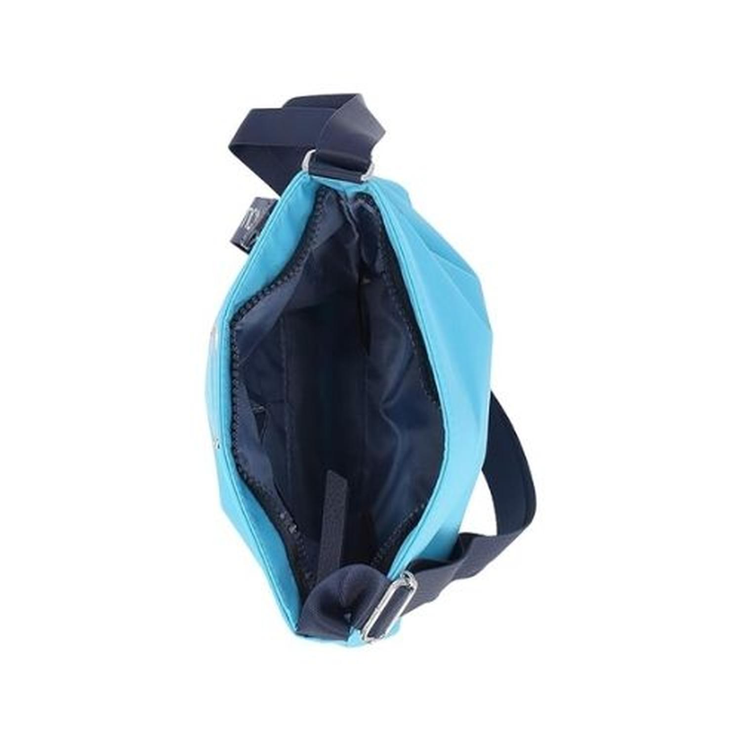 CARTERA CROSSBODY NAUTICA DIVER NYLON - CELESTE - 4