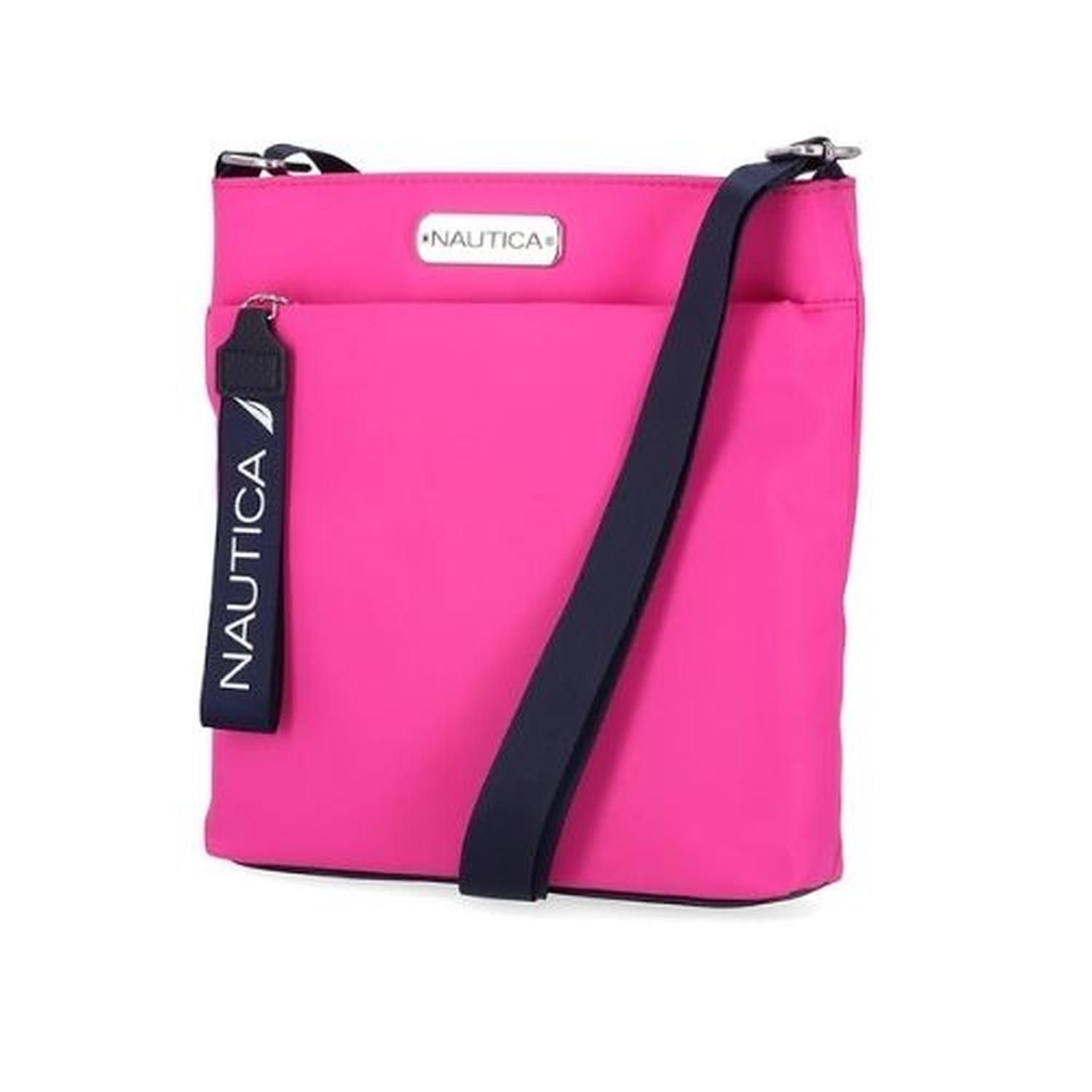 CARTERA CROSSBODY NAUTICA DIVER NYLON - ROSA - 1