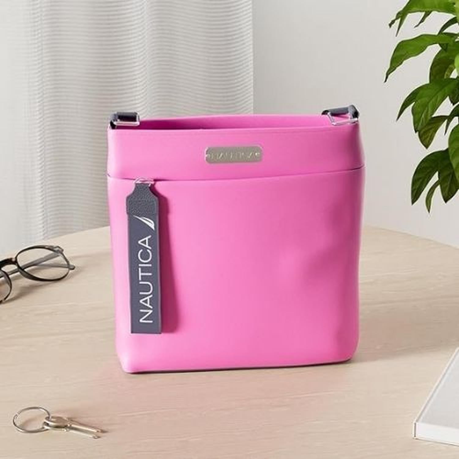 CARTERA CROSSBODY NAUTICA DIVER NYLON - ROSA - 2