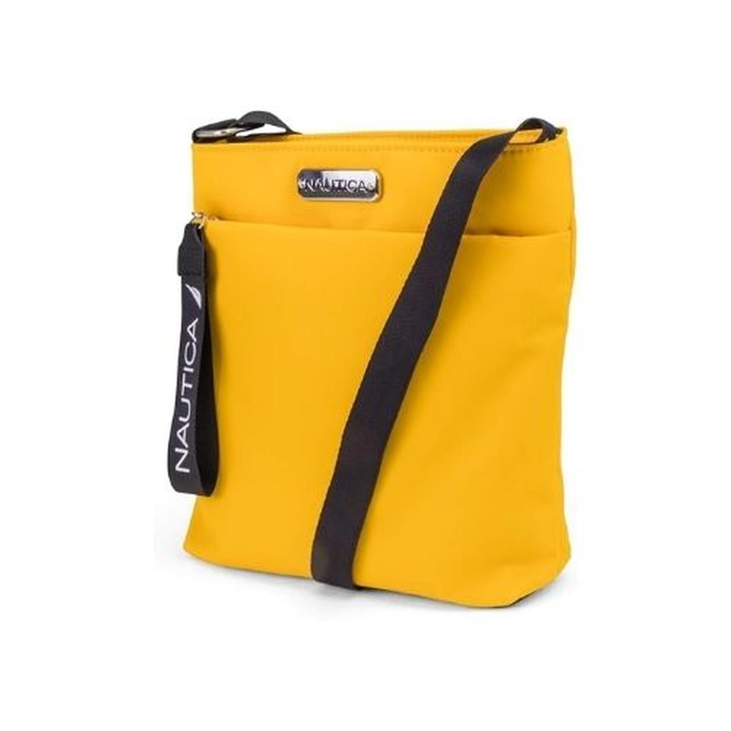 CARTERA CROSSBODY NAUTICA DIVER NYLON - AMARILLO - 1