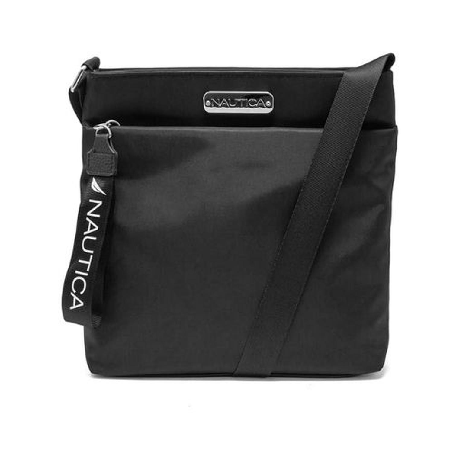 CARTERA CROSSBODY NAUTICA DIVER NYLON - NEGRO - 1