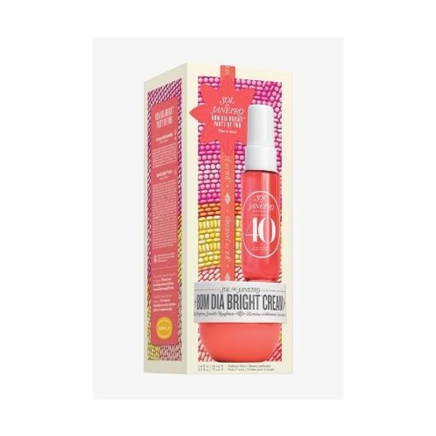 SET CREMA CORPORAL SOL DE JANEIRO BOM DIA BRIGHT 25 ML + PERFUME CHEIROSA 40 30 ML - 2