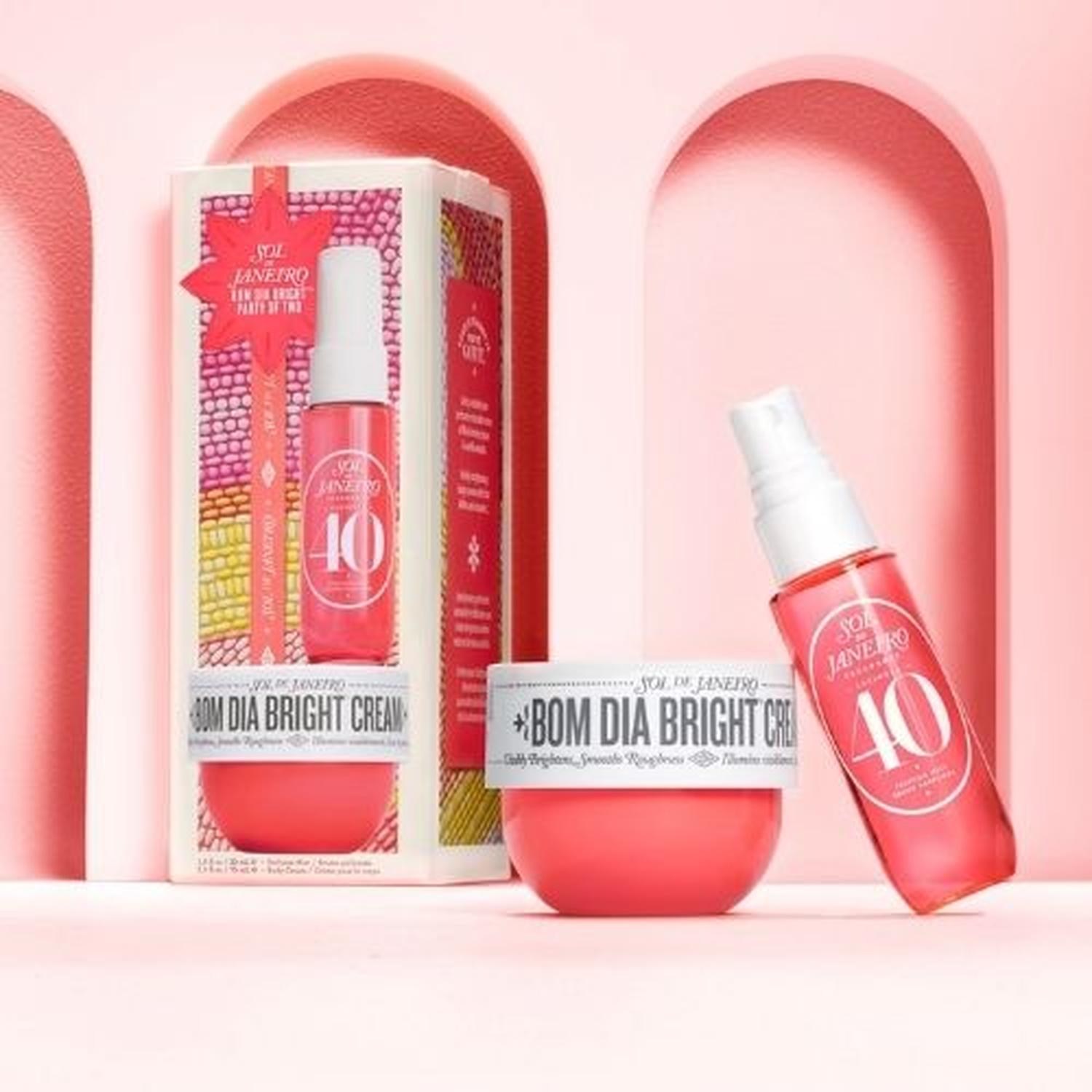 SET CREMA CORPORAL SOL DE JANEIRO BOM DIA BRIGHT 25 ML + PERFUME CHEIROSA 40 30 ML - 3