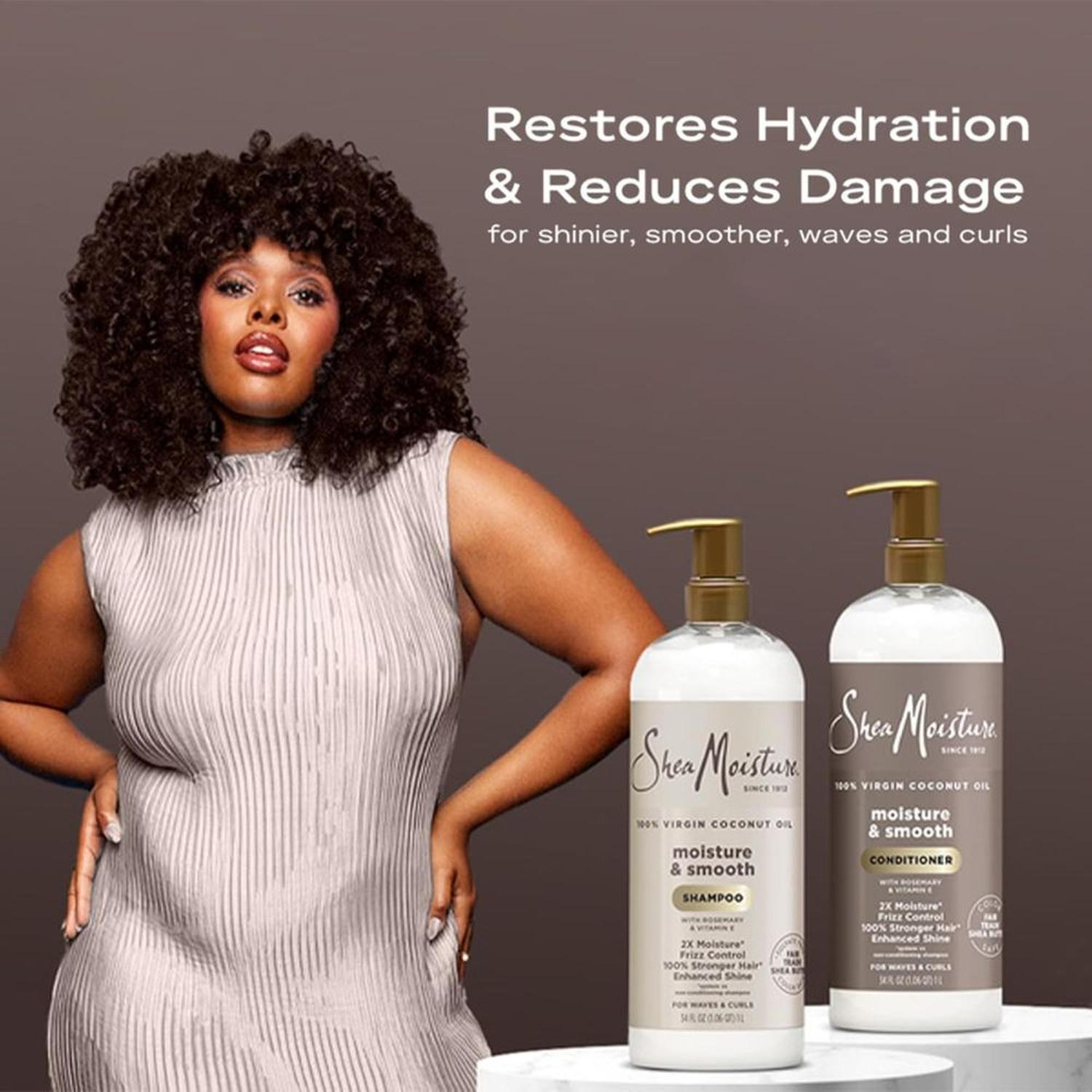 SET SHAMPOO Y ACONDICIONADOR SHEAMOISTURE PARA CABELLO ONDULADO Y RIZADO - 2 X 1 LITRO - 4