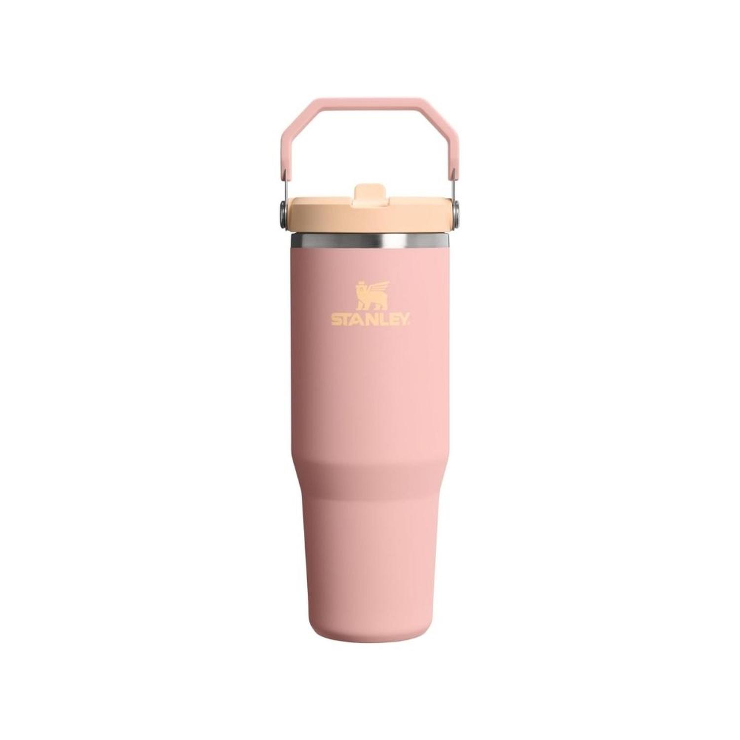 TUMBLER VASO DE ACERO INOXIDABLE STANLEY ICEFLOW 2.0 30 OZ - PEACH ROSE - 1
