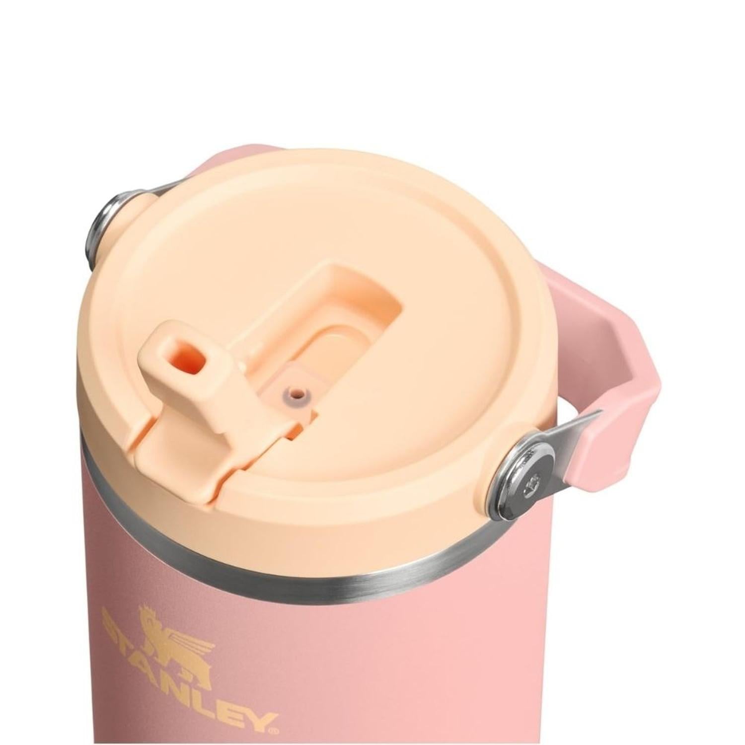 TUMBLER VASO DE ACERO INOXIDABLE STANLEY ICEFLOW 2.0 30 OZ - PEACH ROSE - 2