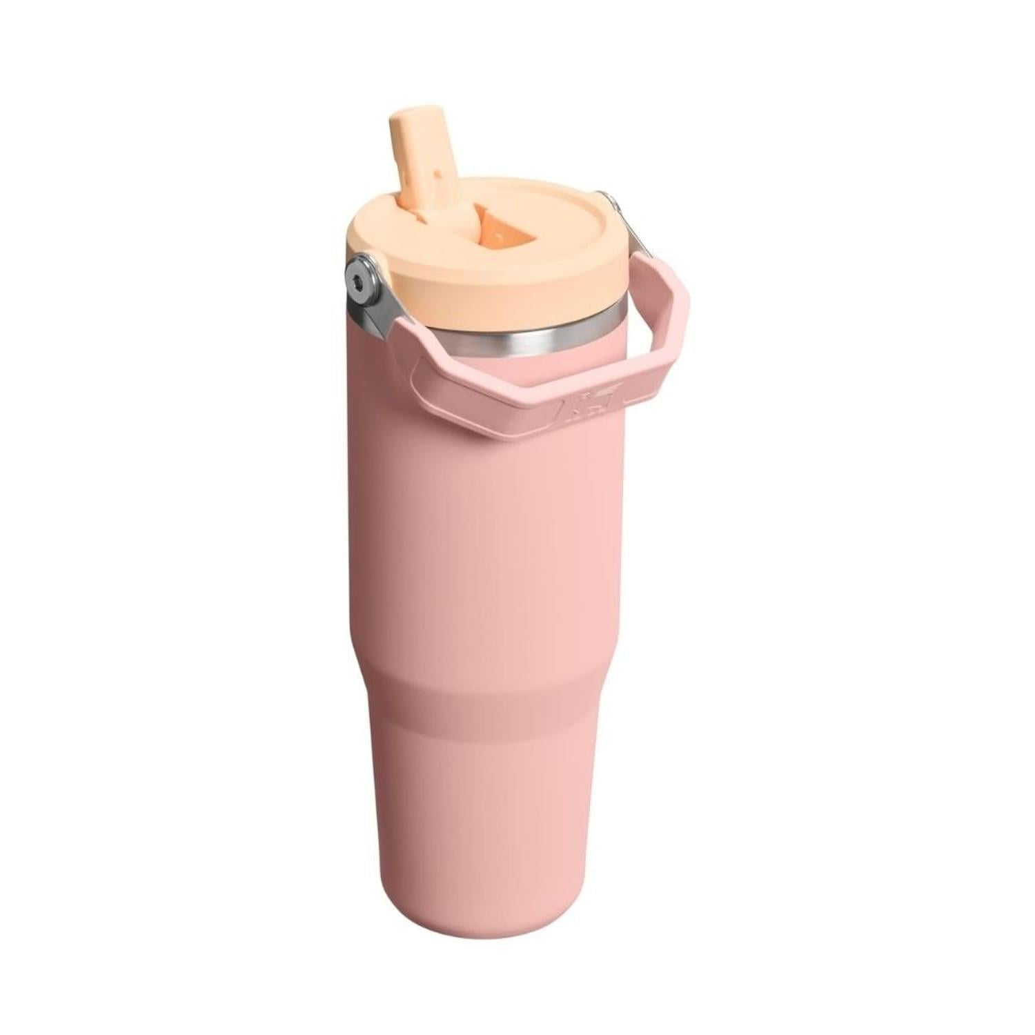 TUMBLER VASO DE ACERO INOXIDABLE STANLEY ICEFLOW 2.0 30 OZ - PEACH ROSE - 3