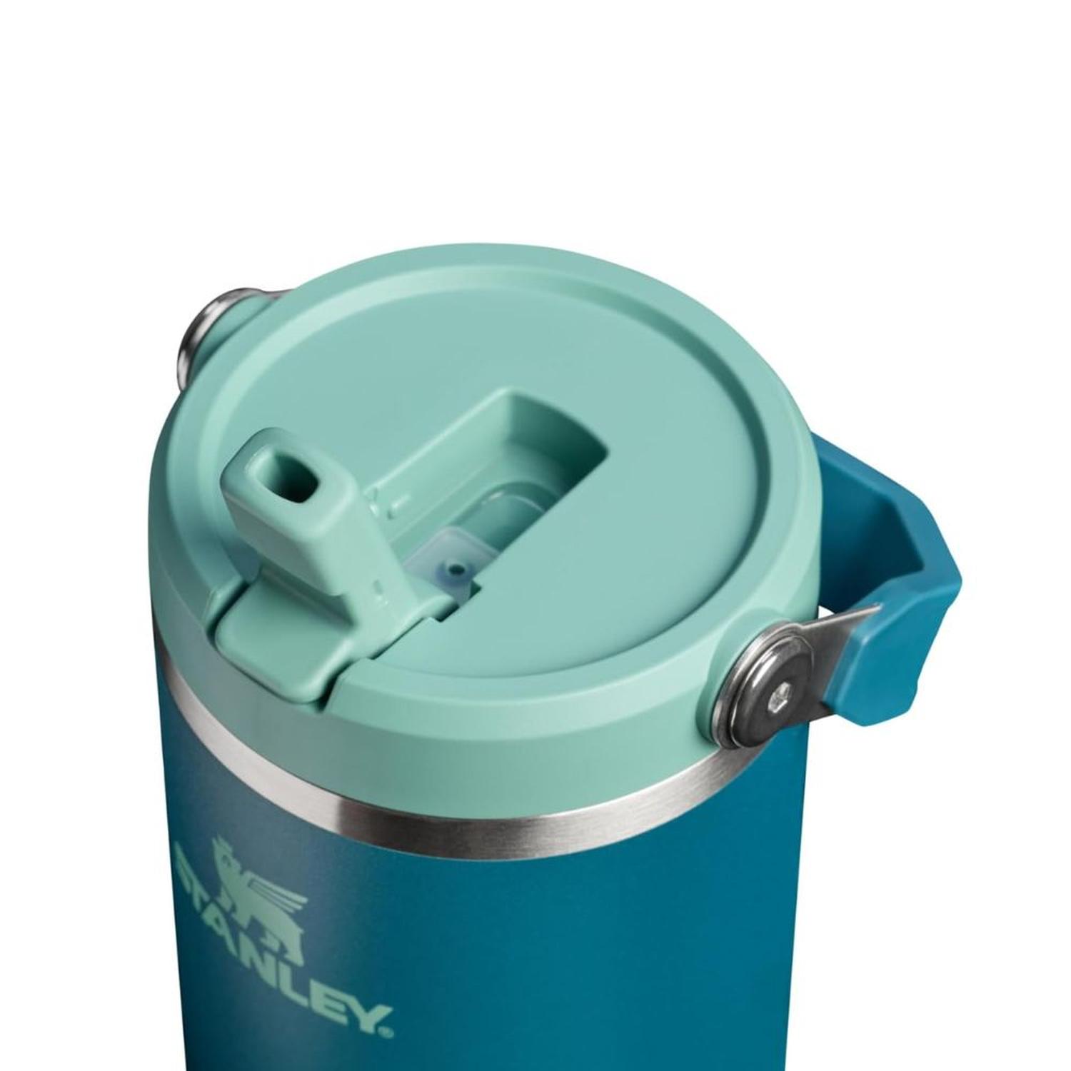 TUMBLER VASO DE ACERO INOXIDABLE STANLEY ICEFLOW 2.0 30 OZ - COASTAL TEAL - 2