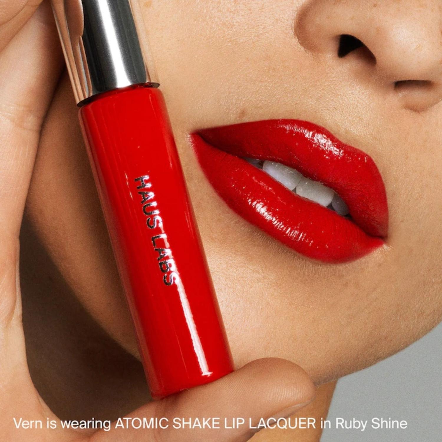 LABIAL LÍQUIDO LARGA DURACIÓN ATOMIC SHAKE HAUSLABS BY LADY GAGA - RED CORAL - 3