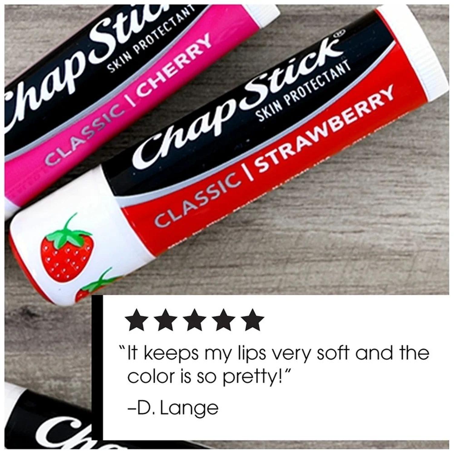 BÁLSAMO LABIAL CHAPSTICK FRESA - PACKX3 - 2