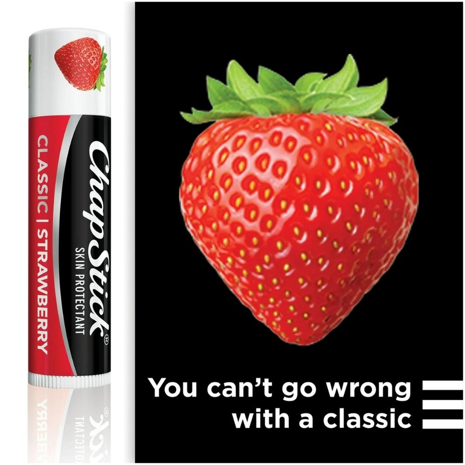 BÁLSAMO LABIAL CHAPSTICK FRESA - PACKX3 - 4