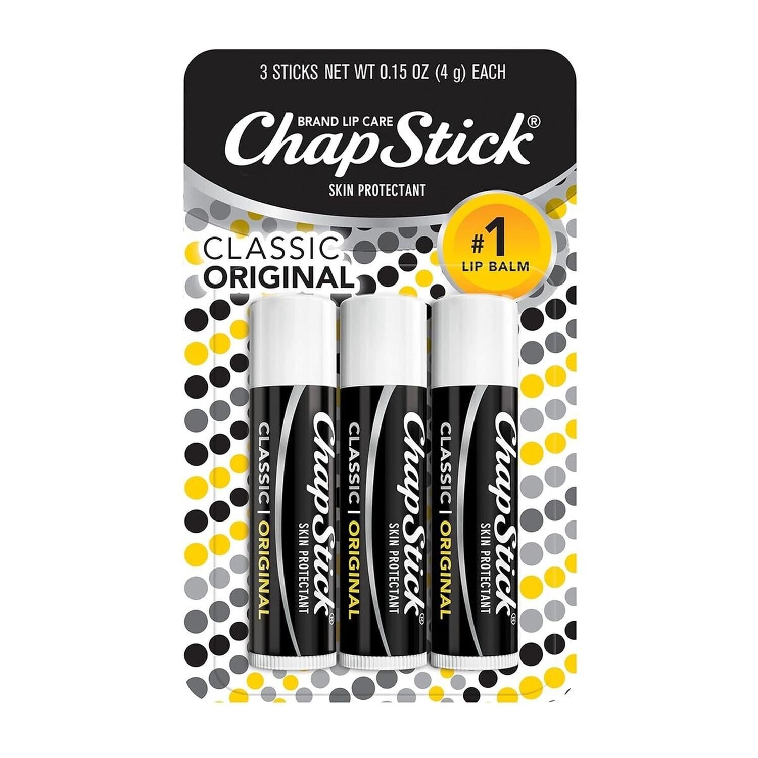 HIDRATANTE LABIAL CHAPSTICK CLASSIC - PQTE X 3 - 1