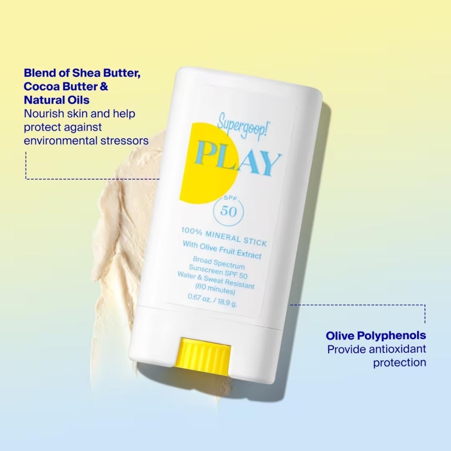 PROTECTOR SOLAR EN BARRA 100% MINERAL SPF 50 PLAY SUPERGOOP - 4