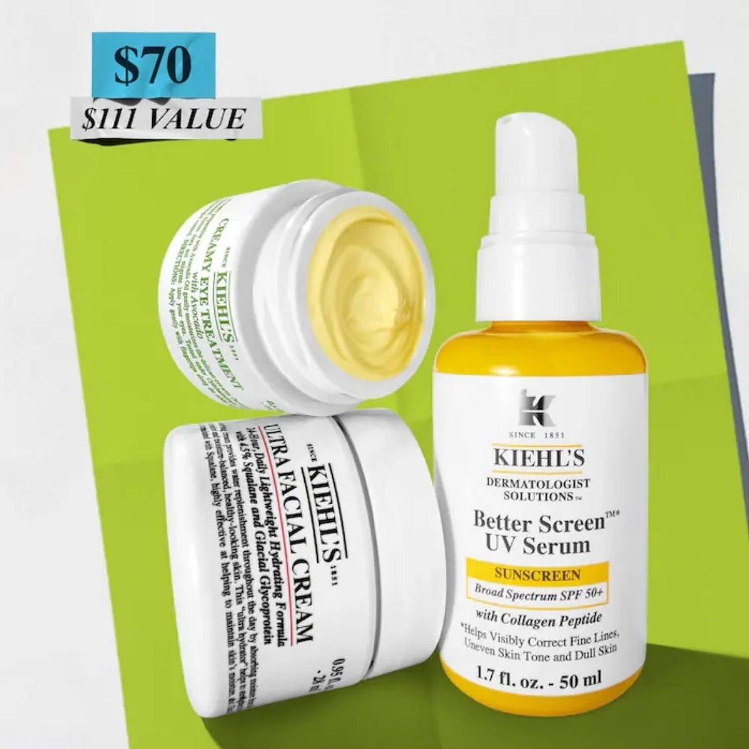 SET KIEHLS BLOQUEADOR 50 ML CREMA DE OJOS 14 ML Y CREMA ULTRA FACIAL 28ML - 5