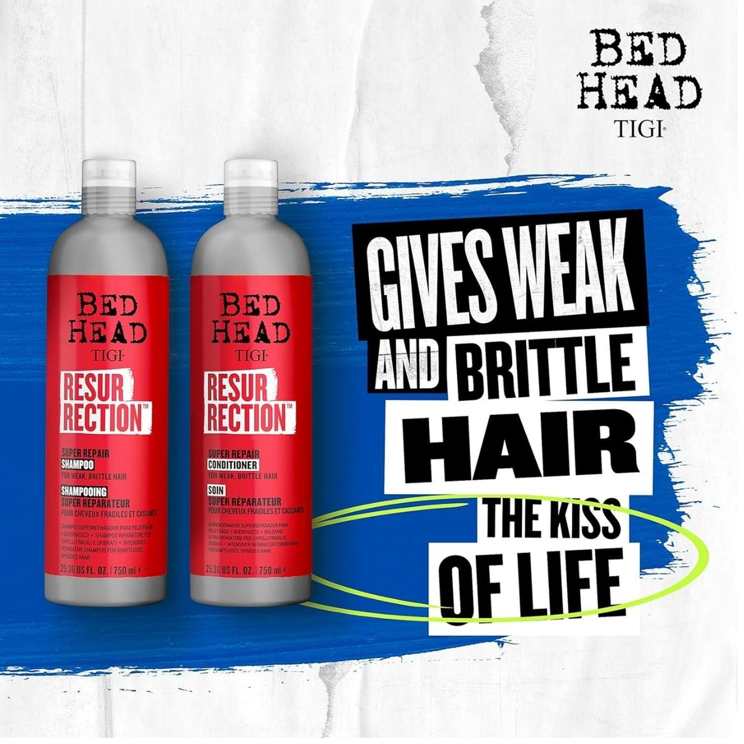 SET DUO SHAMPOO 750 ML Y ACONDICIONADOR 750 ML TIGI BED HEAD RESURRECTION - 1