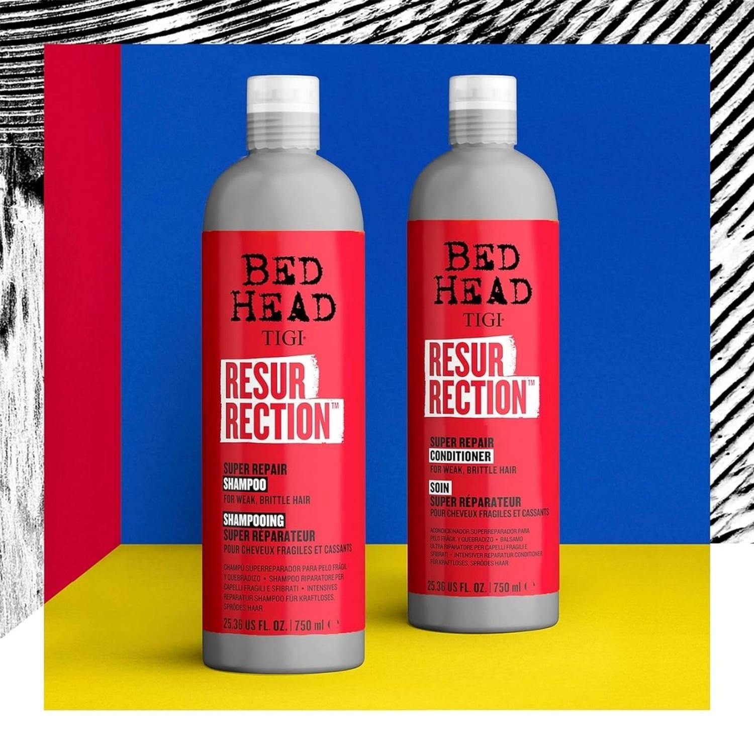 SET DUO SHAMPOO 750 ML Y ACONDICIONADOR 750 ML TIGI BED HEAD RESURRECTION - 3