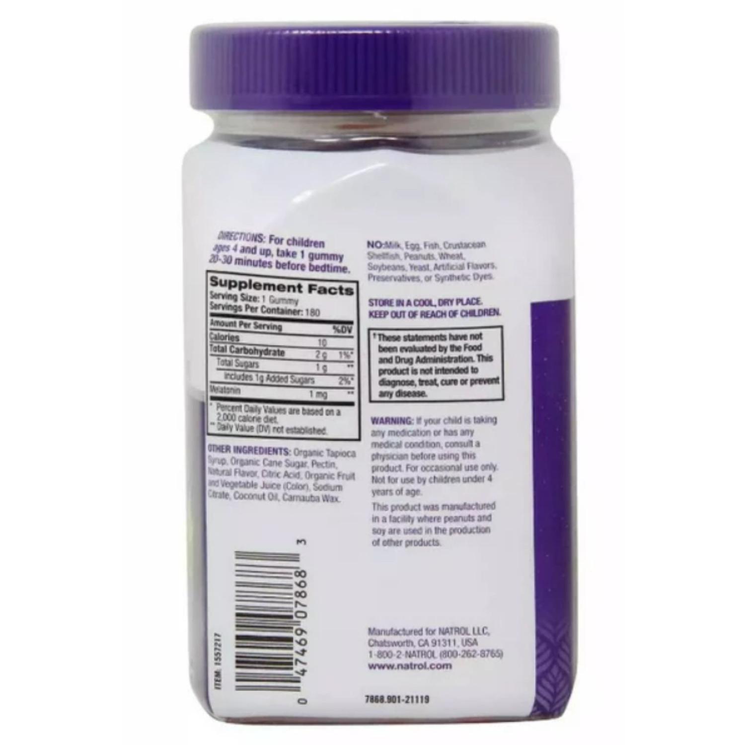 MELATONINA EN GOMITAS NATROL 5 MG - 180 GOMITAS - 2