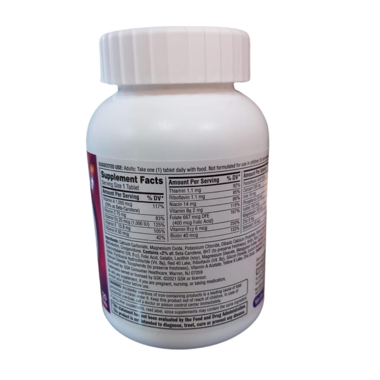 VITAMINA MULTIMINERAL CENTRUM MUJER - 120 TAB - 3