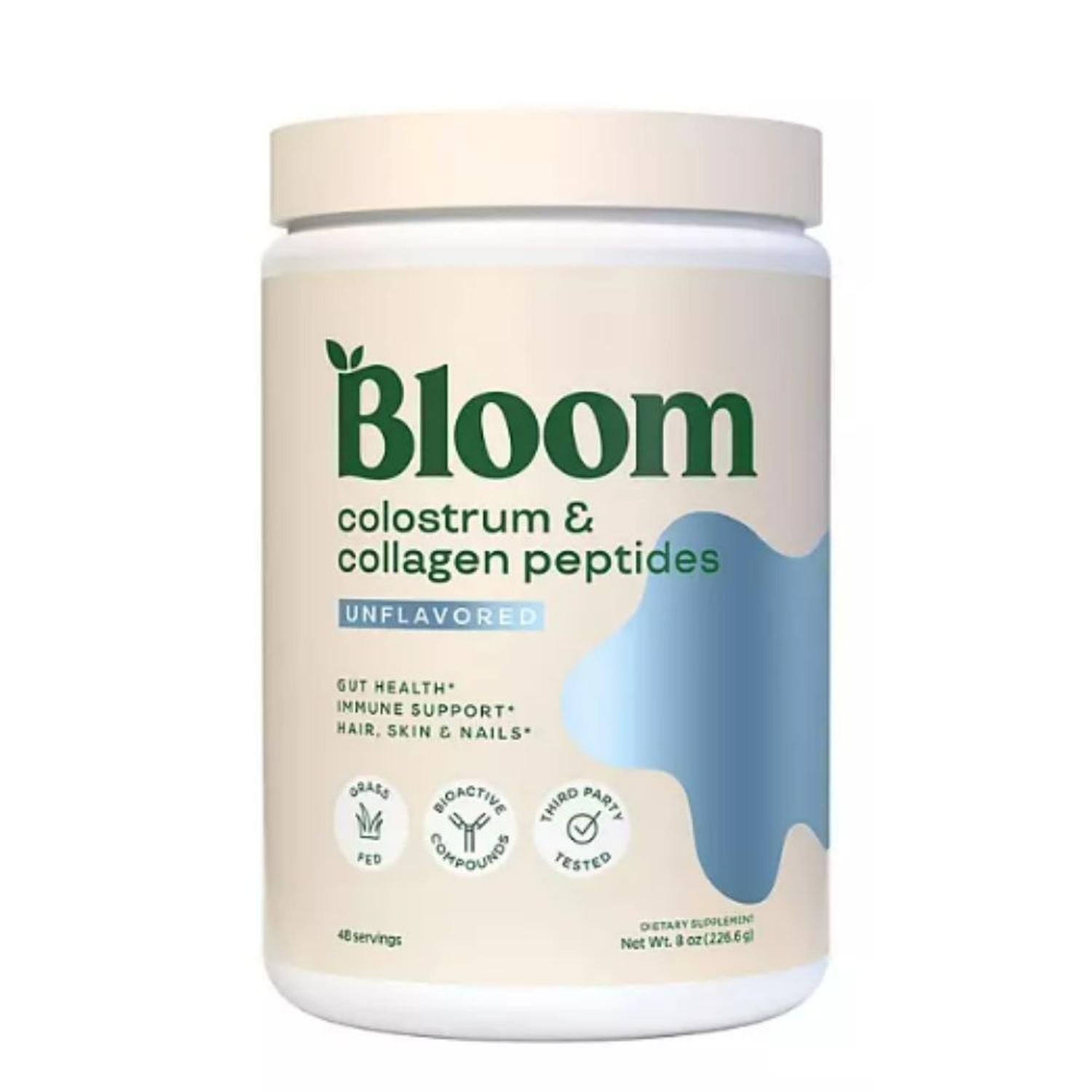 CALOSTRO BOVINO Y PÉPTIDOS DE COLÁGENO BLOOM NUTRITION - 226 GR / 40 PORCIONES - 1