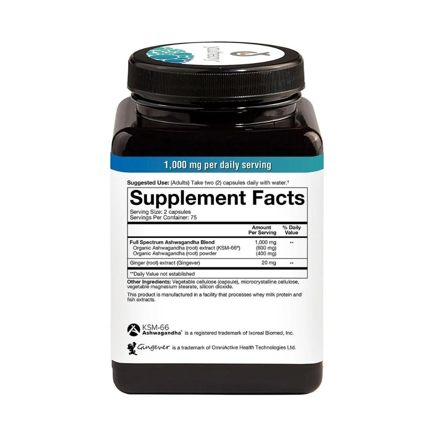 SUPLEMENTO DE ASHWAGANDHA YOUTHEORY PARA GESTIONAR EL ESTRES - 150 CAP - 2