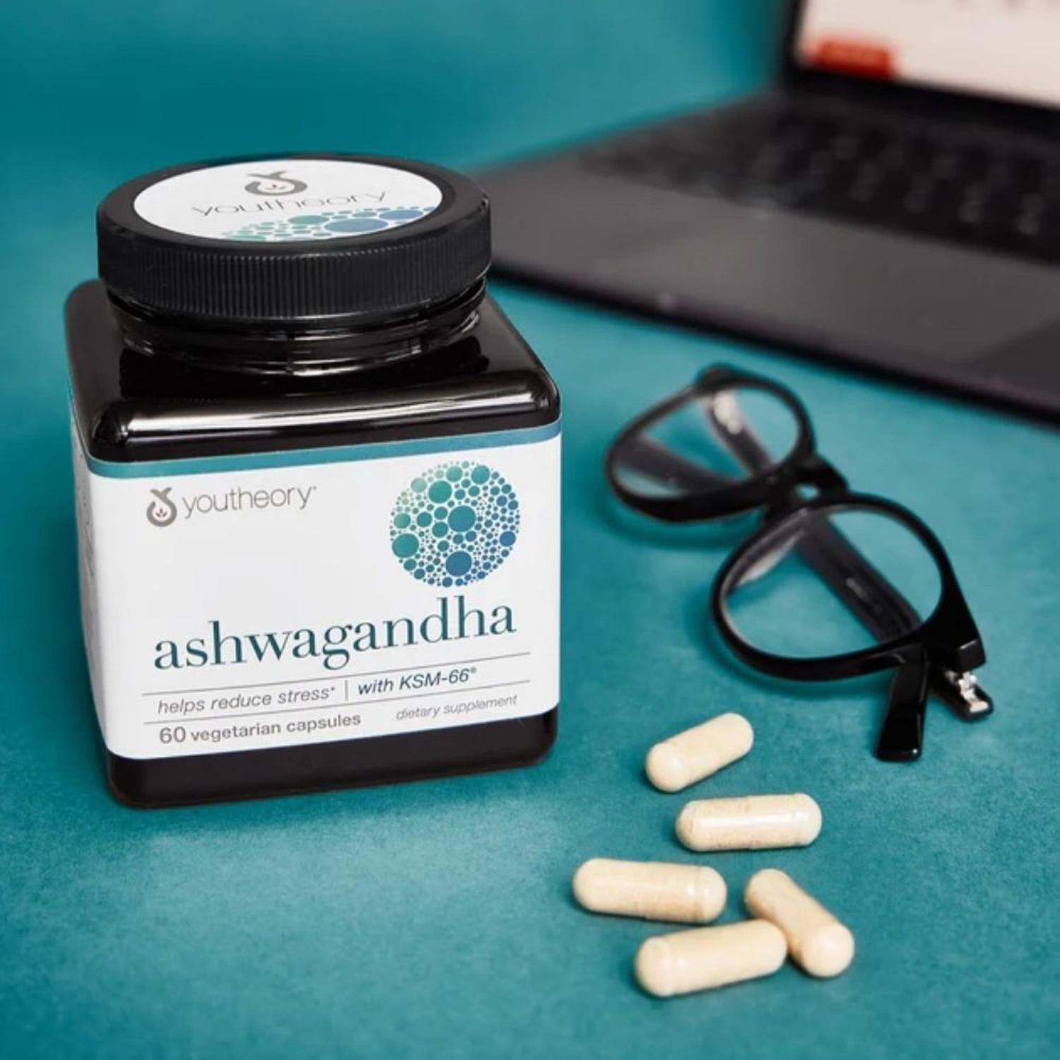 SUPLEMENTO DE ASHWAGANDHA YOUTHEORY PARA GESTIONAR EL ESTRES - 150 CAP - 3