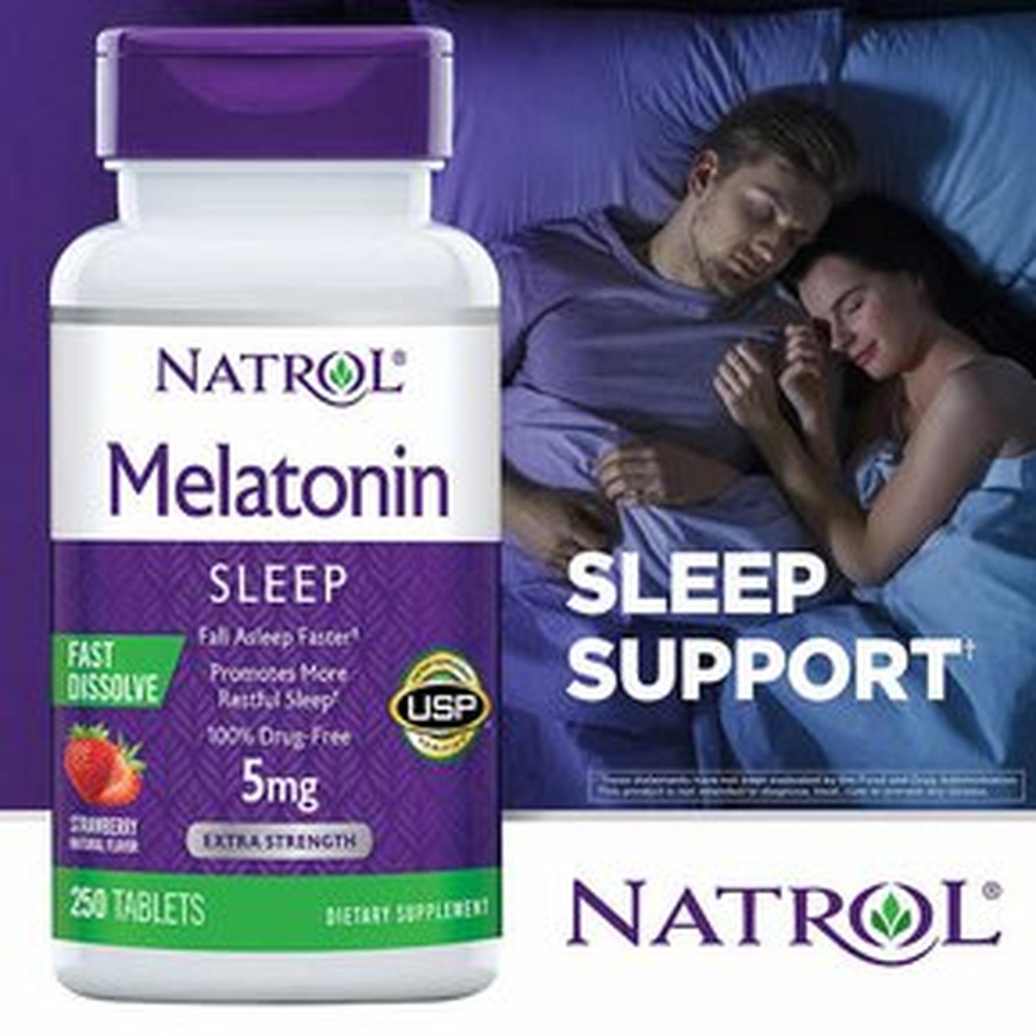MELATONINA 5 MG NATROL - 250 TABLETAS MASTICABLES - 2