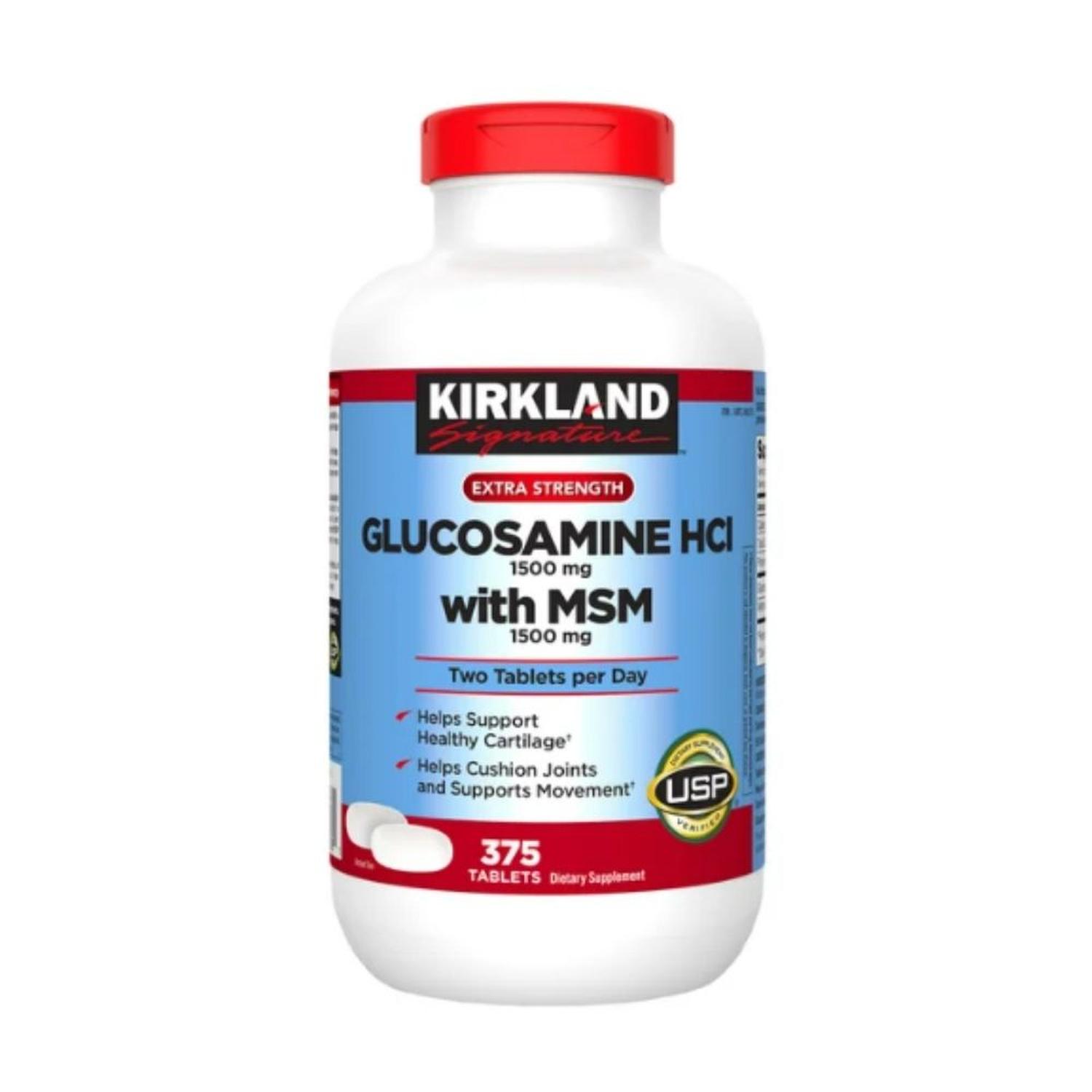 GLUCOSAMINA CON MSM 1500 MG KIRKLAND SIGNATURE 375 TABLETAS - 1