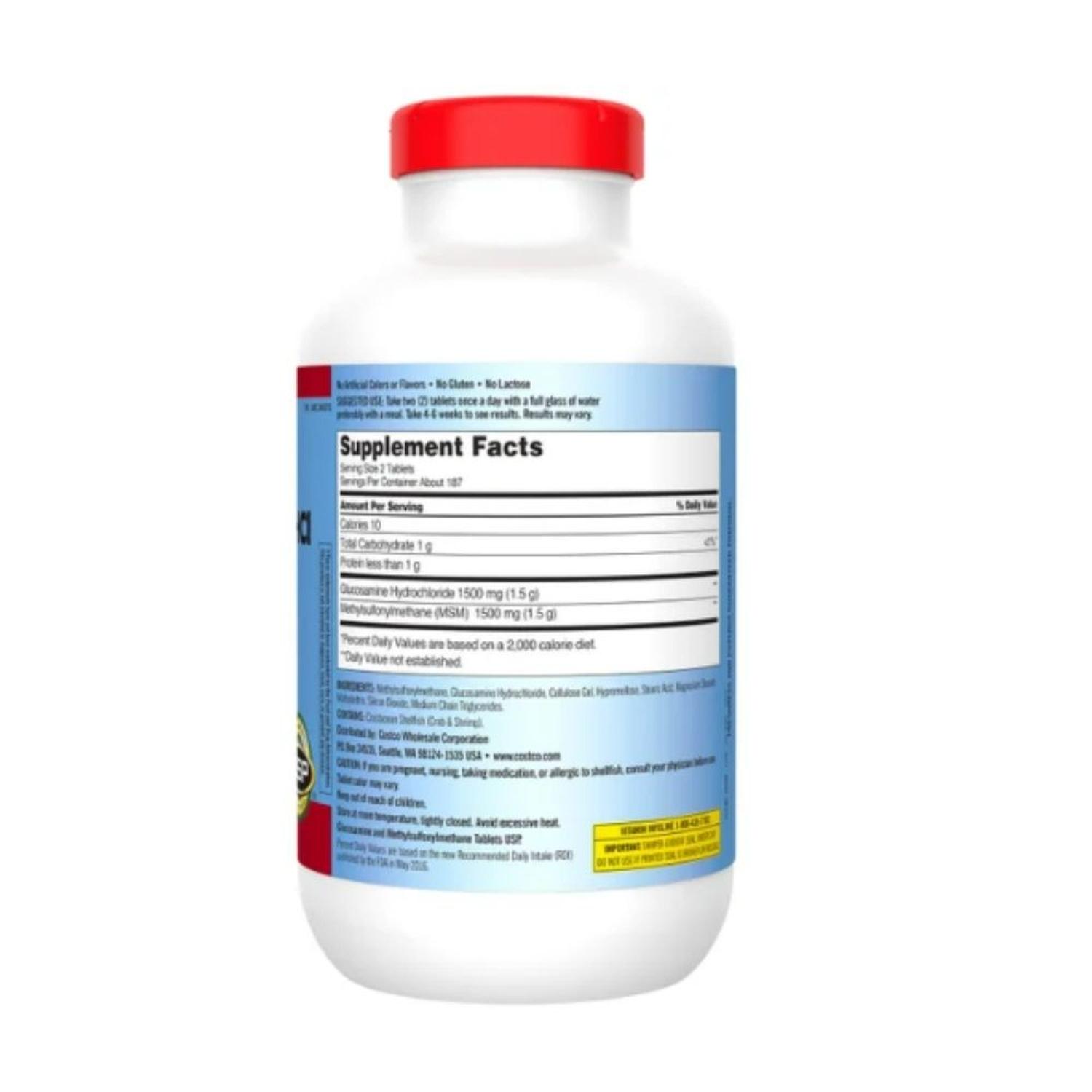 GLUCOSAMINA CON MSM 1500 MG KIRKLAND SIGNATURE 375 TABLETAS - 2
