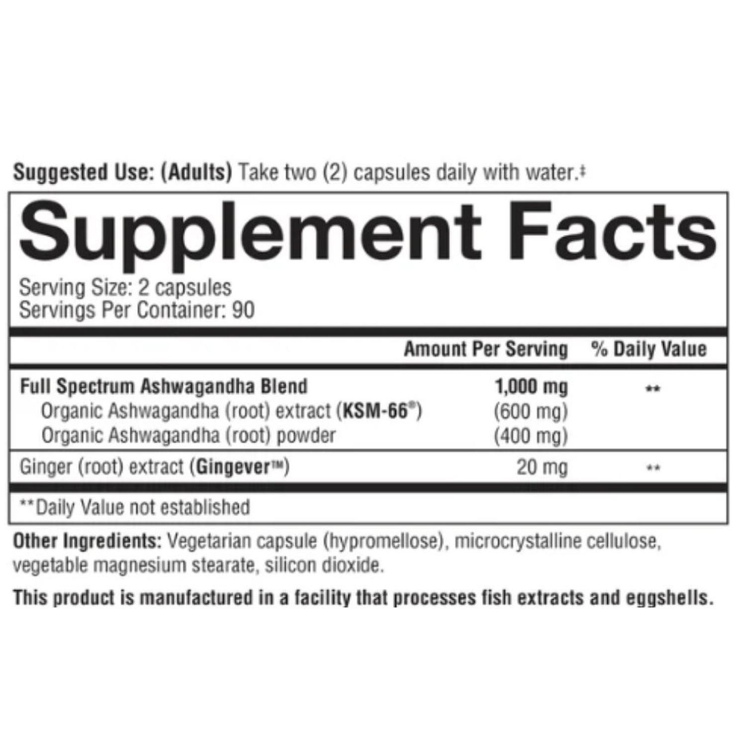 SUPLEMENTO DE ASHWAGANDHA YOUTHEORY PARA GESTIONAR EL ESTRES - 180 CAP - 5
