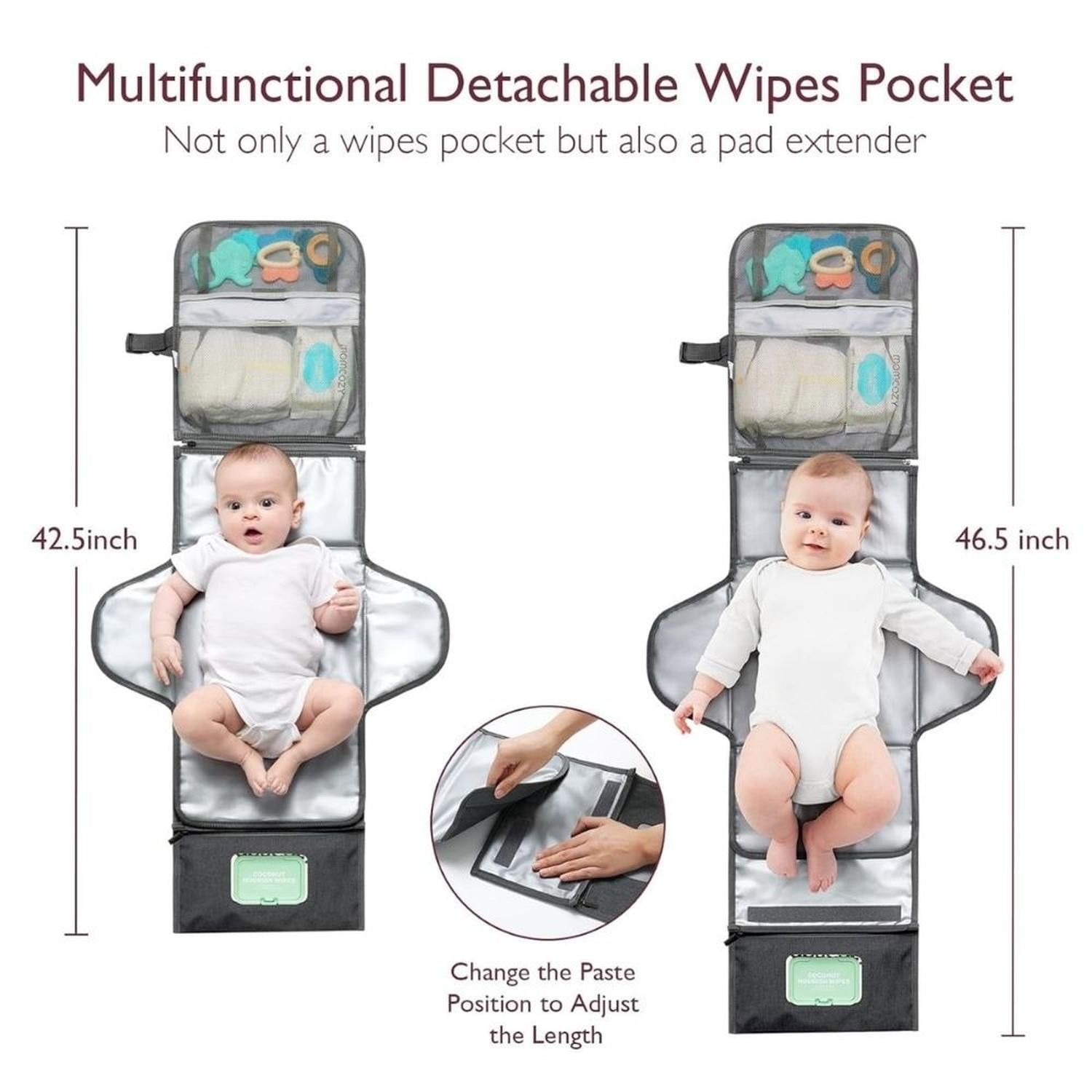 CAMBIADOR DE PAÑALES PORTÁTIL MOMCOZY - BEBÉS DE 0 A 12 MESES - 2
