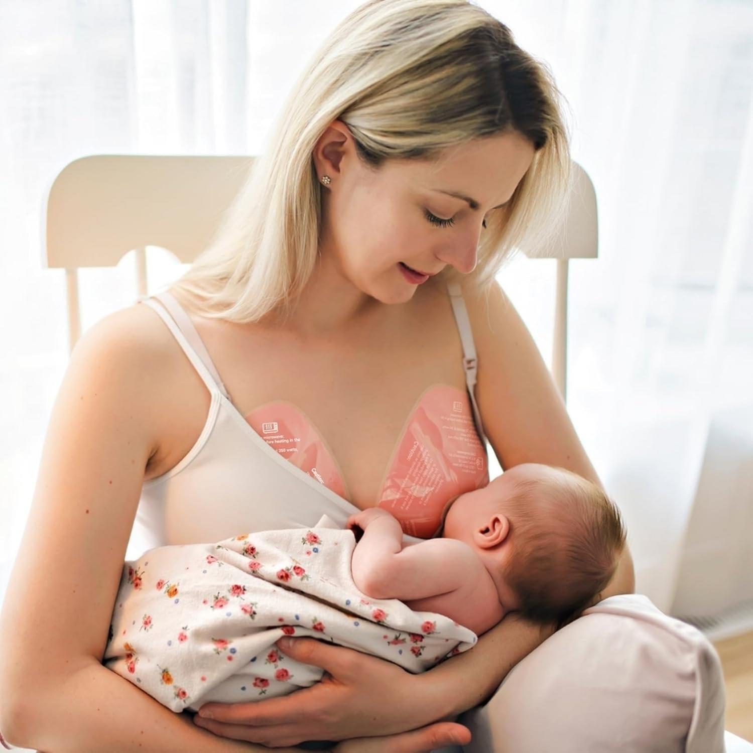 PACKX2 PADS PARA LACTANCIA REUTILIZABLES MOMCOZY PARA FRÍO Y CALOR - 2