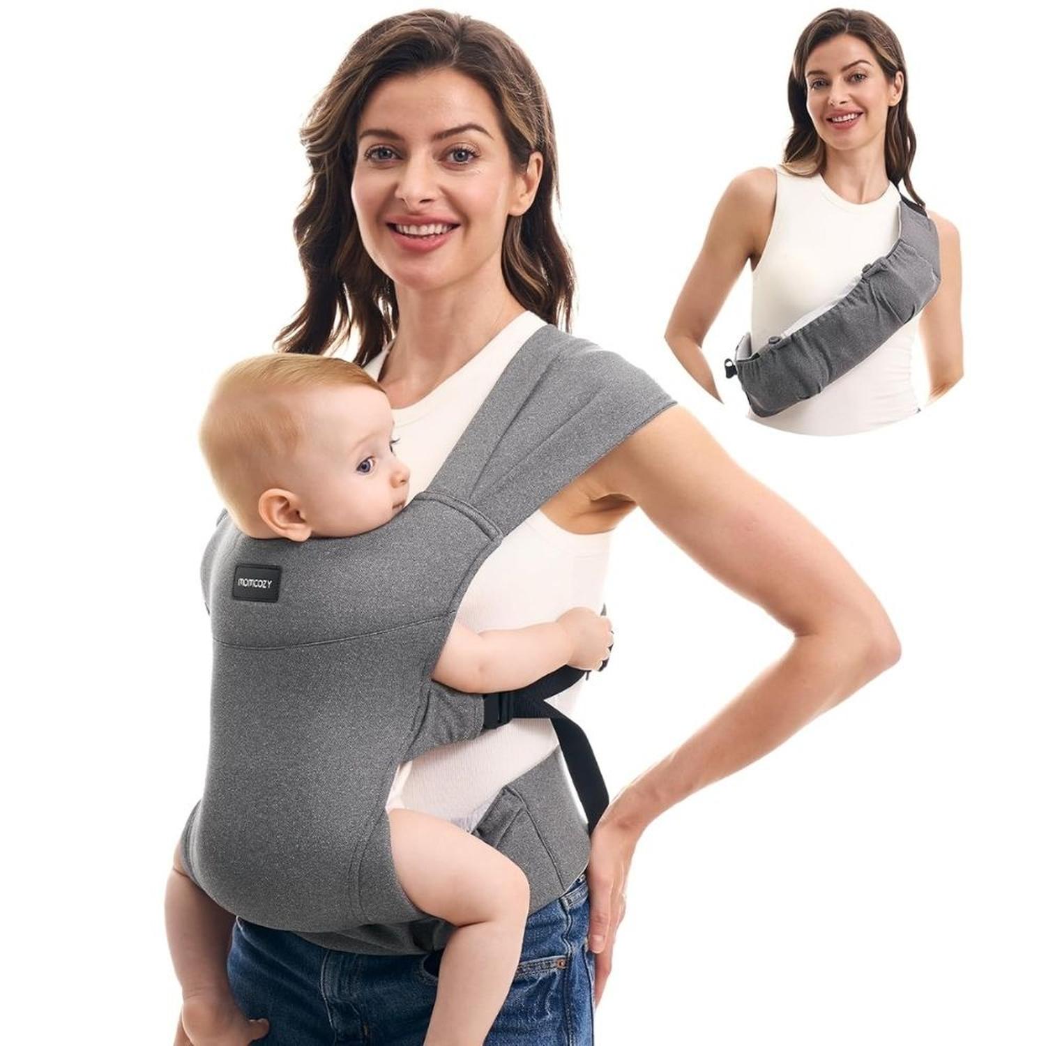 PORTABEBÉS PORTÁTIL MOMCOZY COMPACTABLE - GRIS - 1