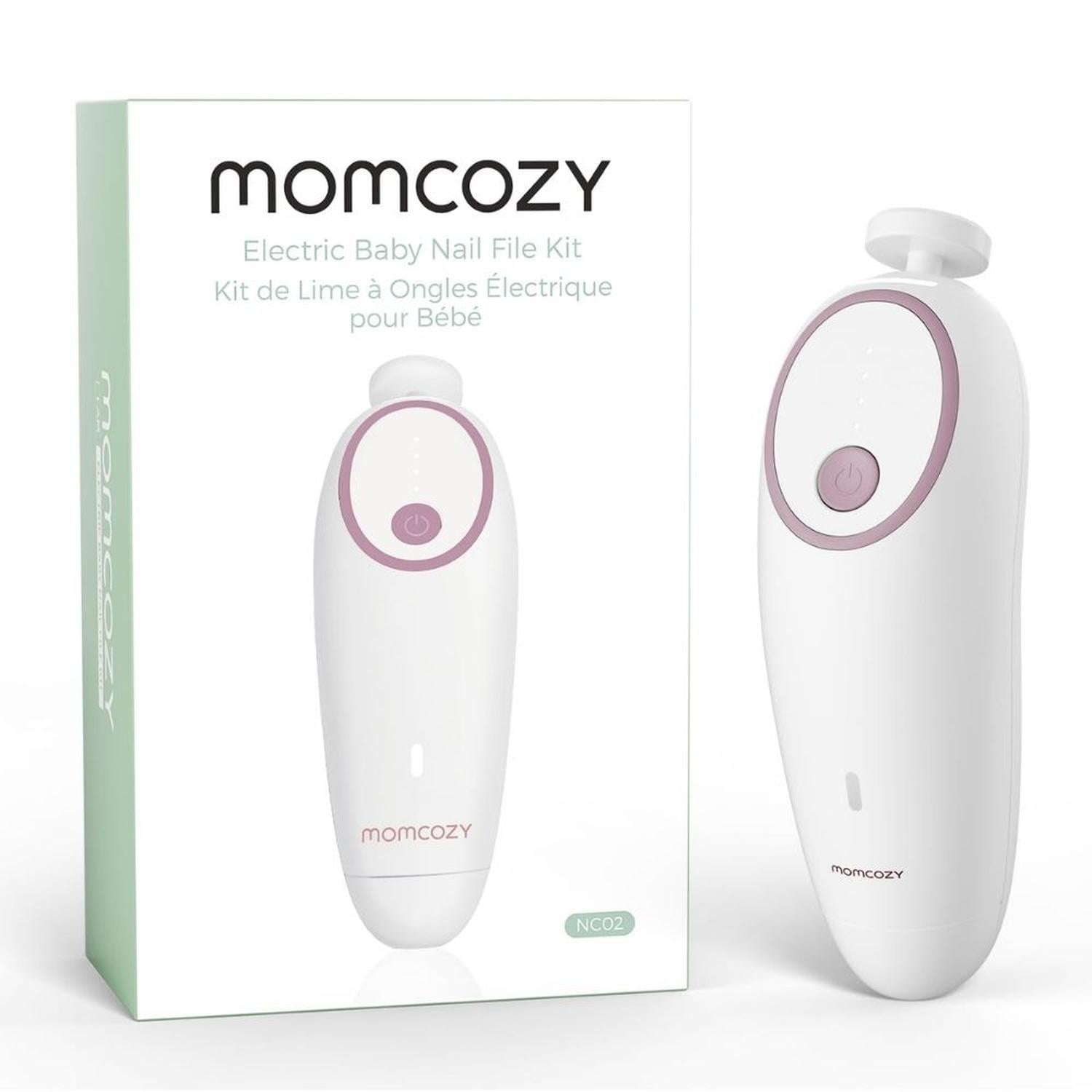 LIMA DE UÑAS ELÉCTRICA PARA BEBE MOMCOZY CON7 CABEZALES DE REPUESTO - 2