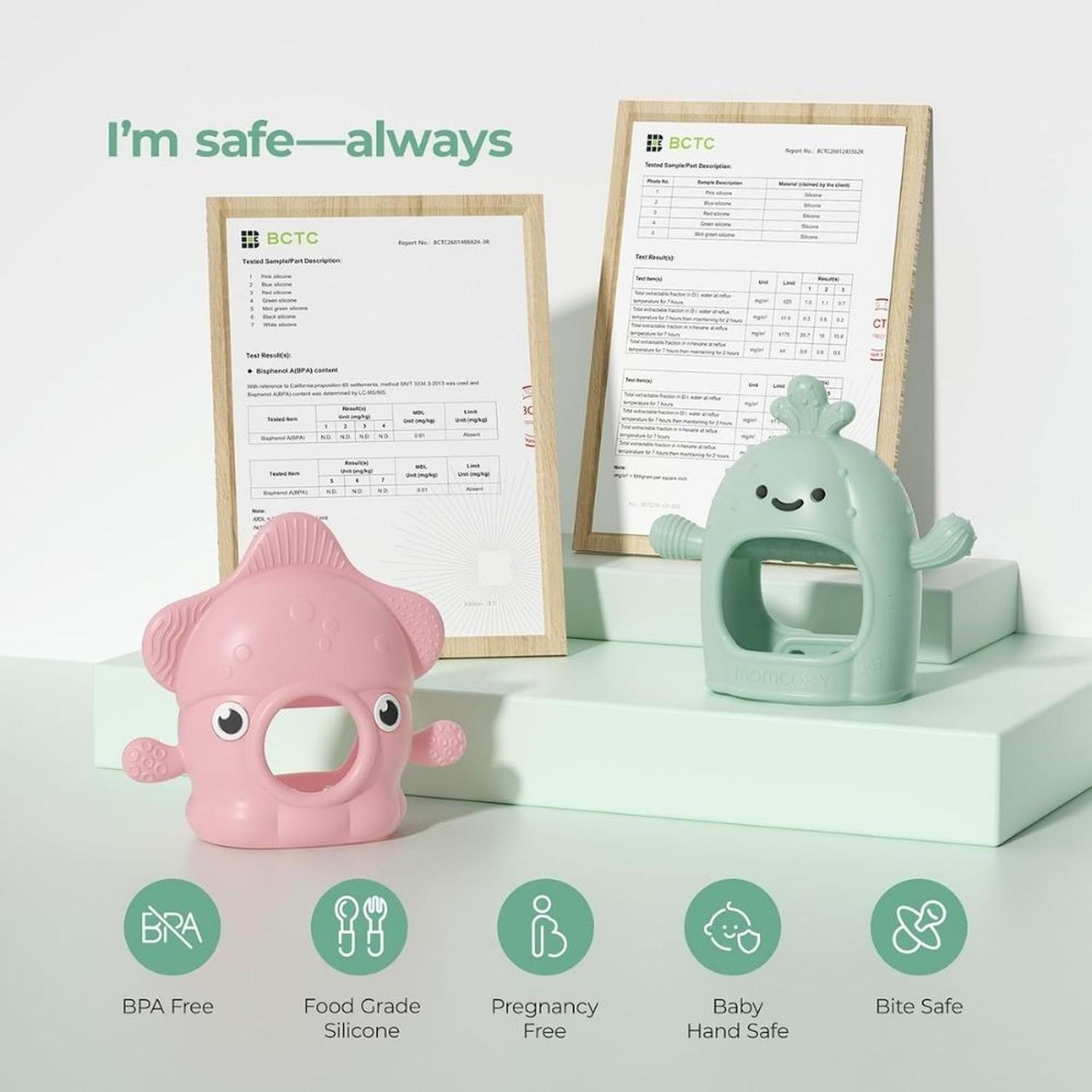 JUGUETES DE DENTICIÓN PARA BEBES MOMCOZY MORDEDOR DE MUNECA - 10