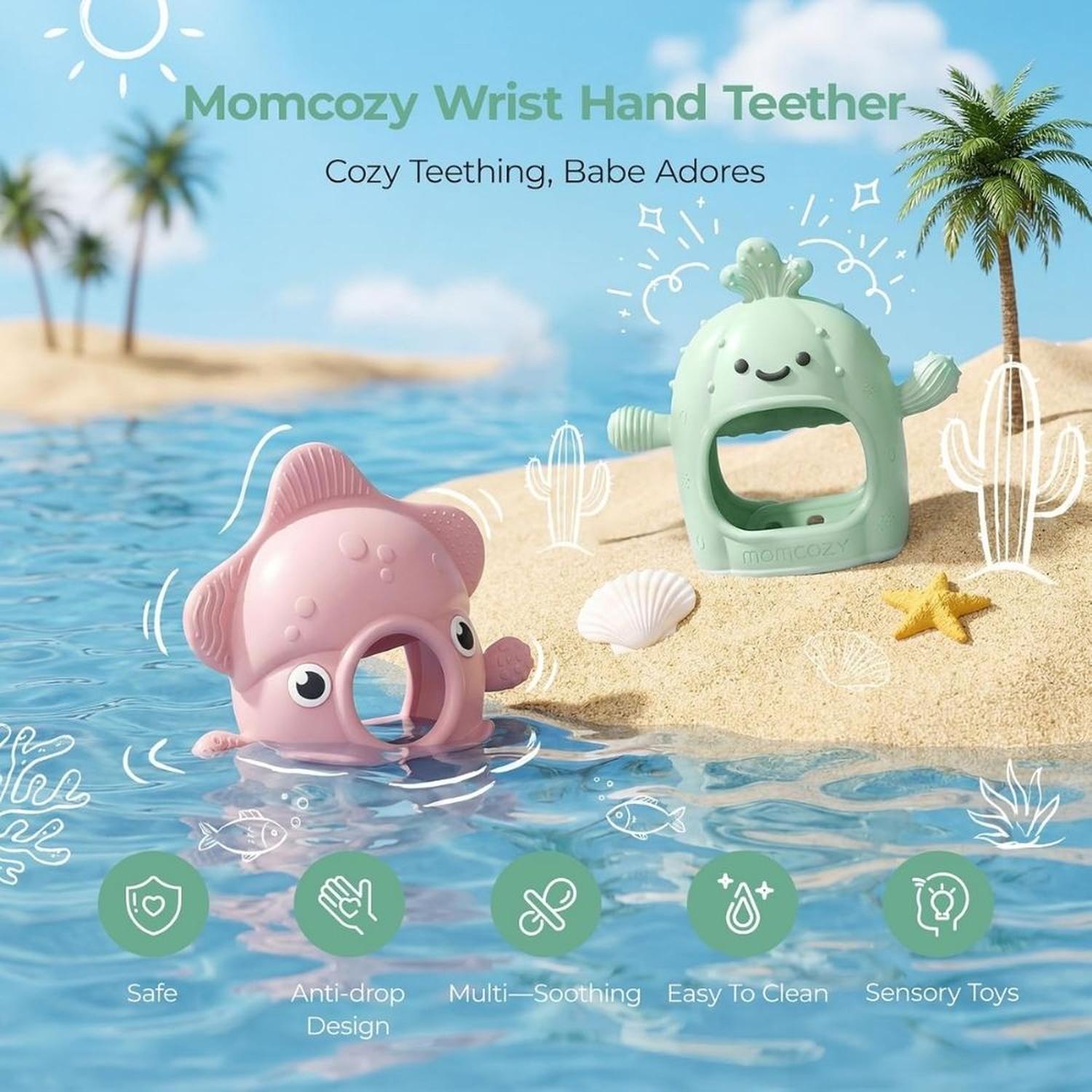 JUGUETES DE DENTICIÓN PARA BEBES MOMCOZY MORDEDOR DE MUNECA - 2