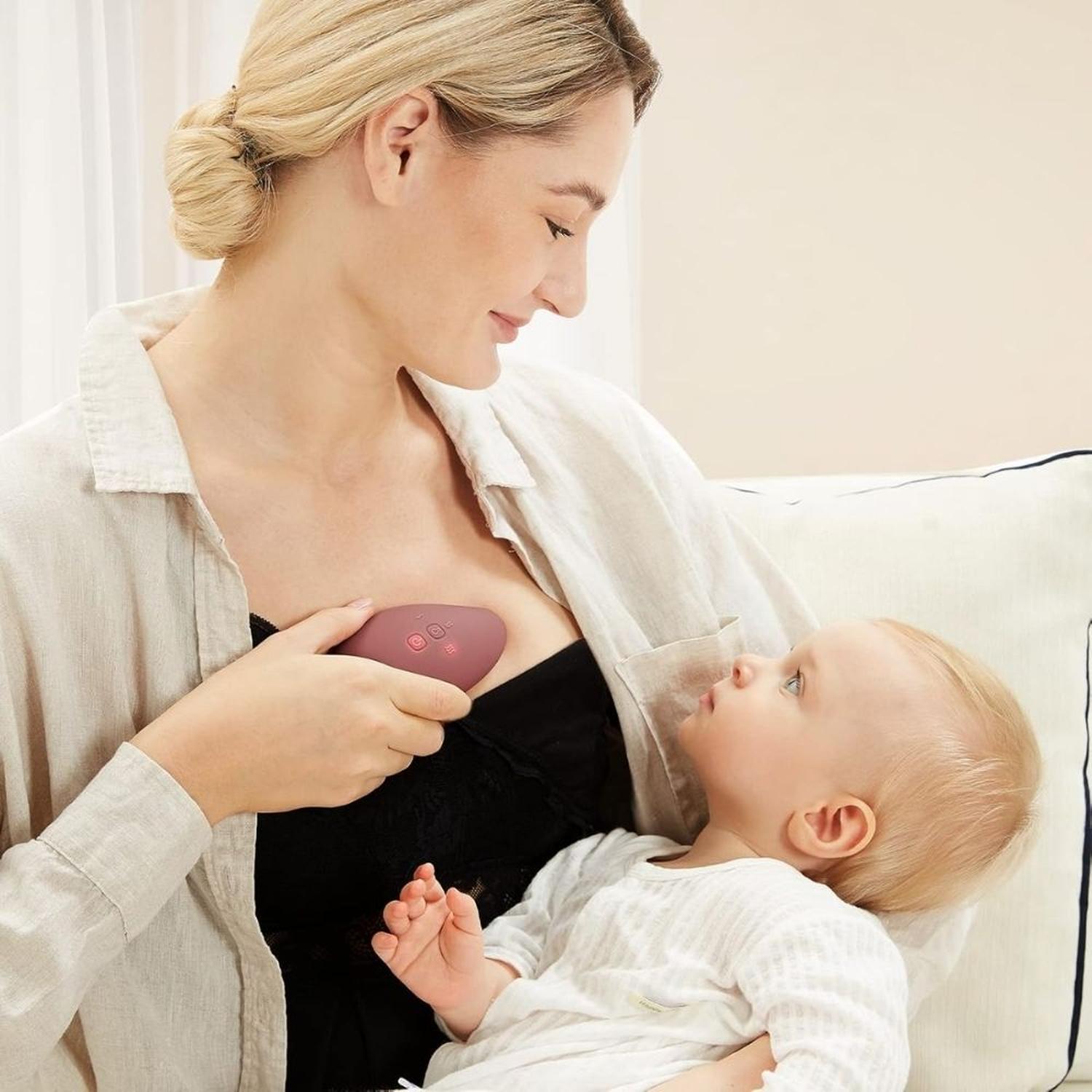 MASAJEADOR DE LACTANCIA CON CALOR MOMCOZY 2 EN 1 - 2