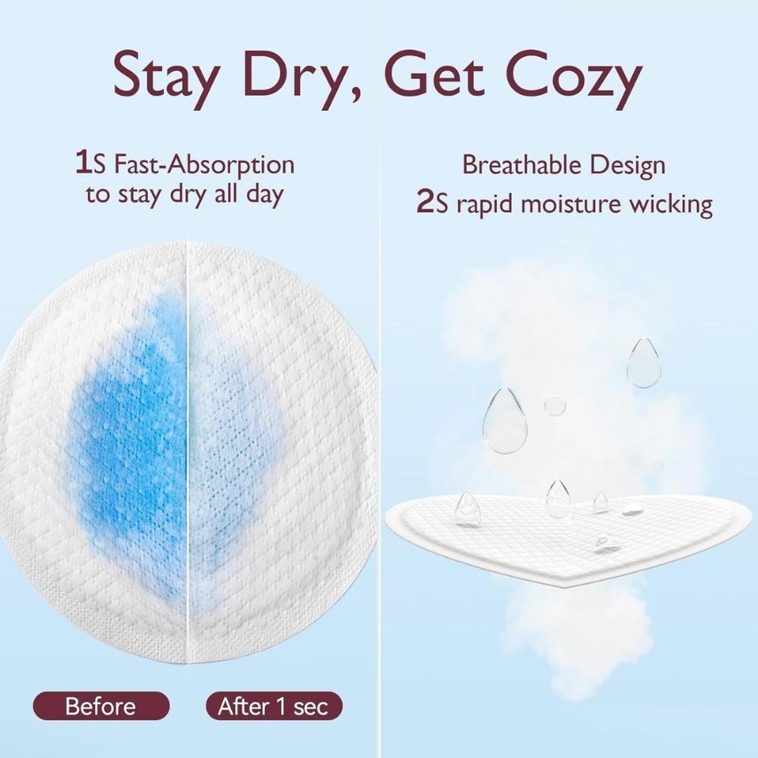 ALMOHADILLAS DE LACTANCIA DESECHABLES MOMCOZY ULTRAFINAS - 120 UND - 5
